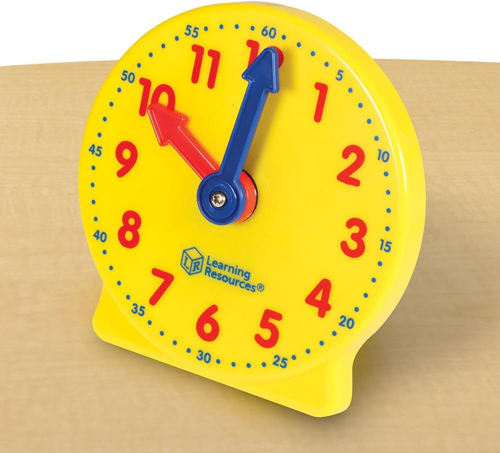 Big Time Mini Clock, Teaching Clock, Classroom Accessories, Ages 5And UP