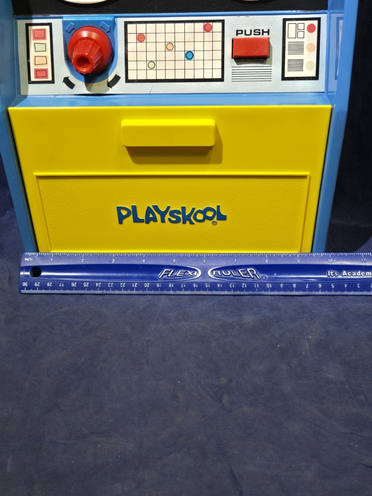 Vintage 1972 Playskool Play ‘N Learn Computer Reel to Reel Toy with 7 Cards