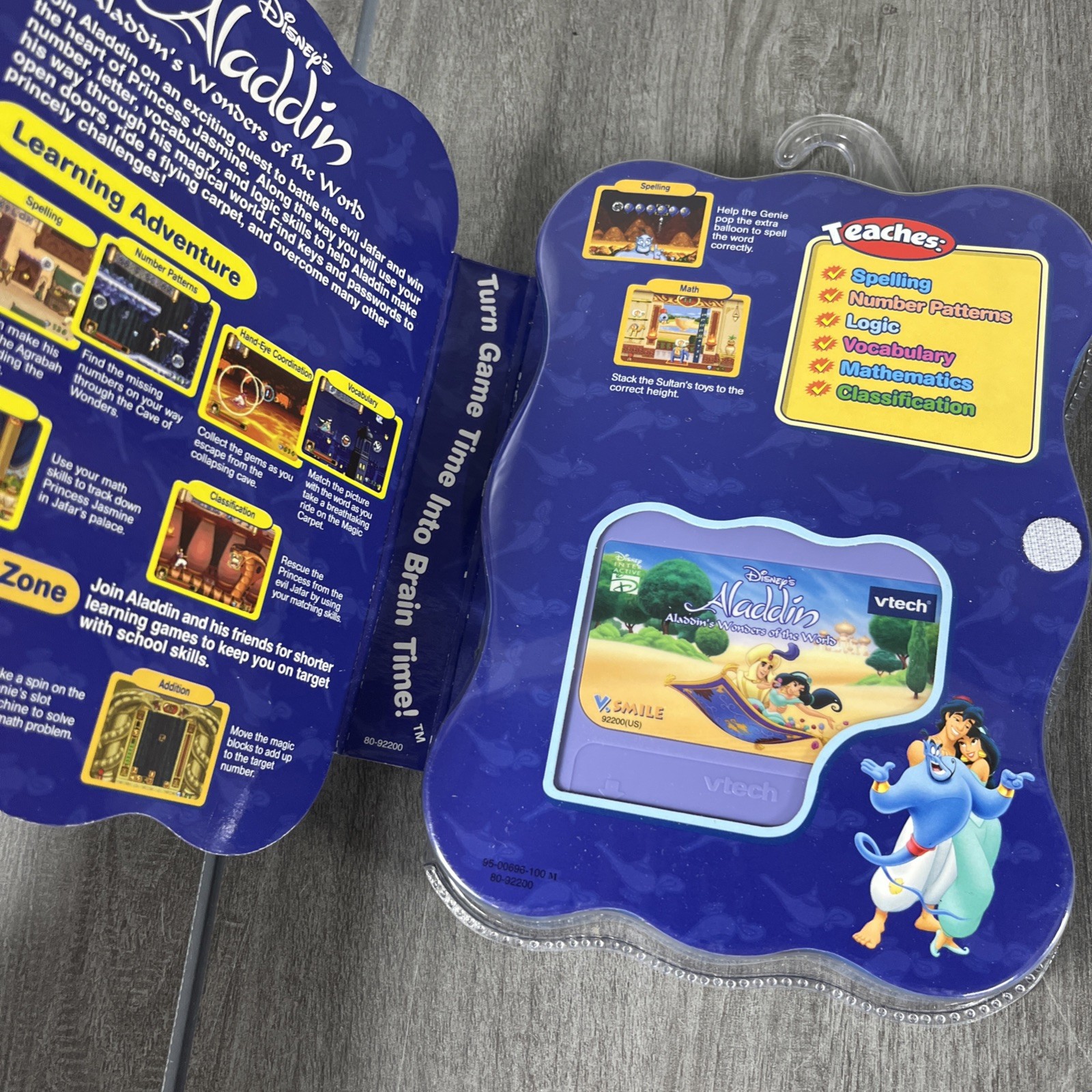 Disney Vtech Smartridge Aladdin’s Wonders of the World Cartridge V Smile