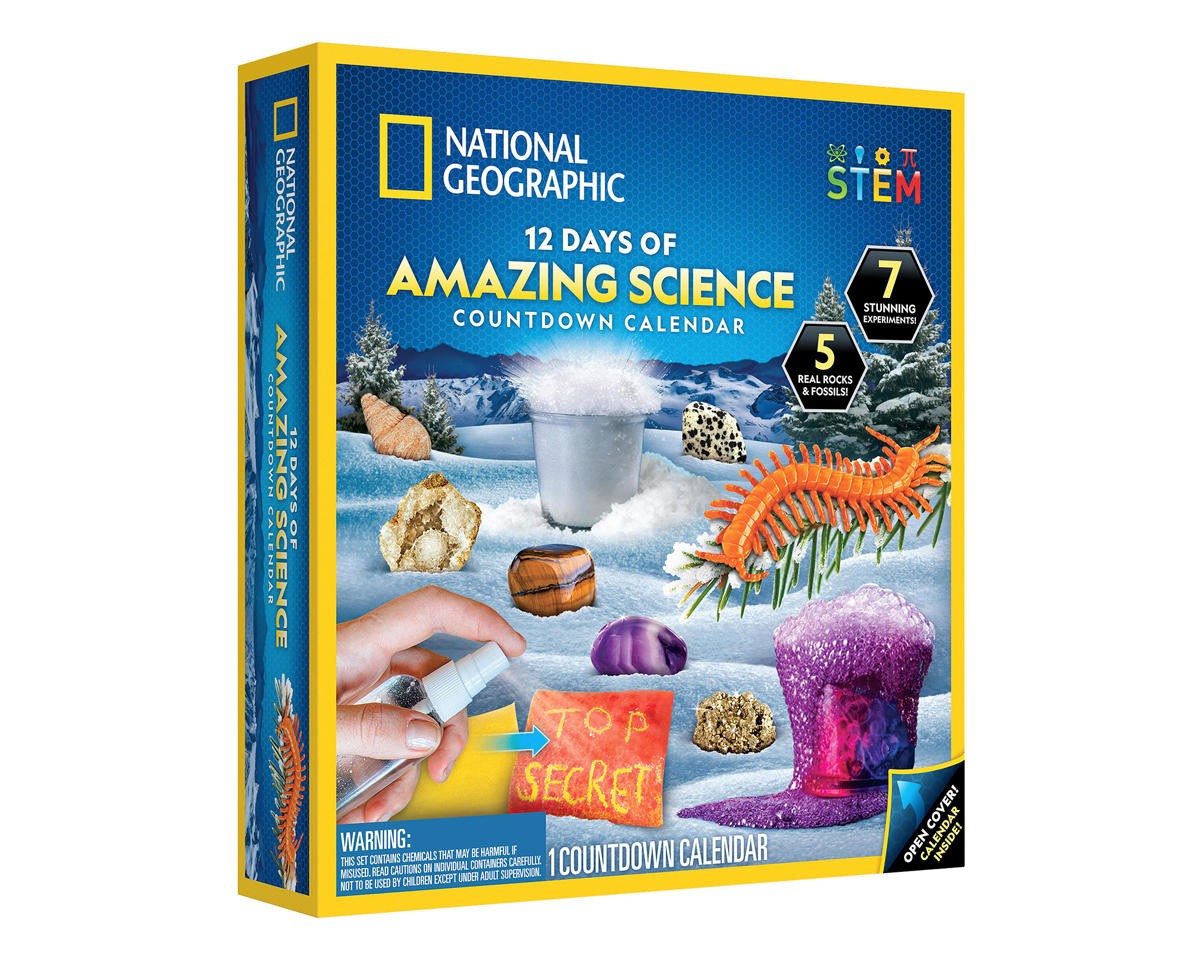 Blue Marble National Geographic 12 Days of Science Countdown Calendar
