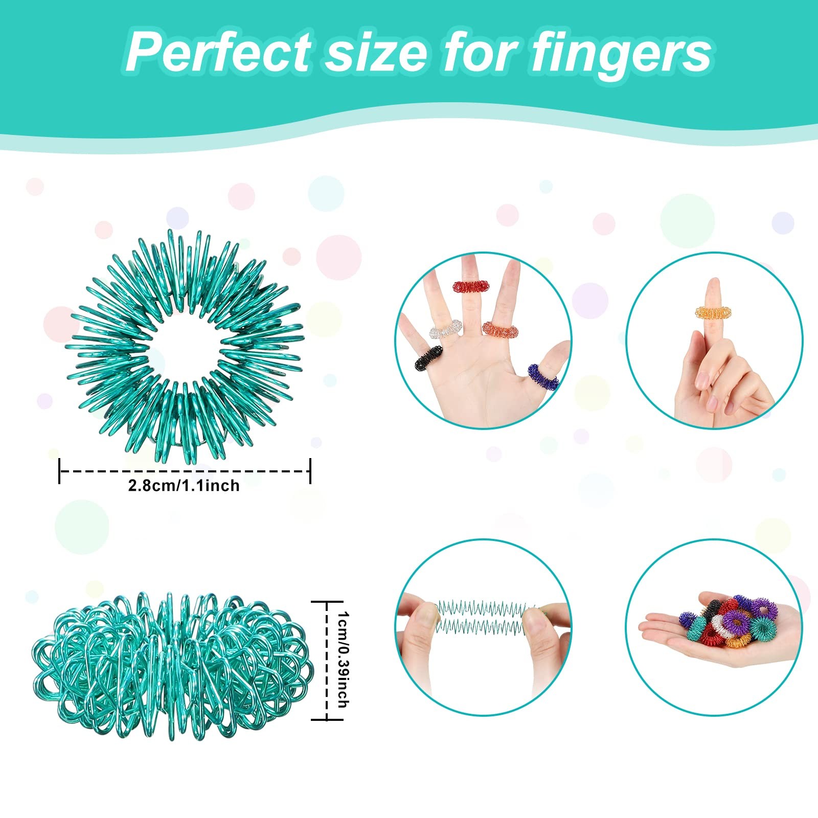 200 Pcs Exterior Diameter: 2.5 cm, Inner 1.2 Classic Color