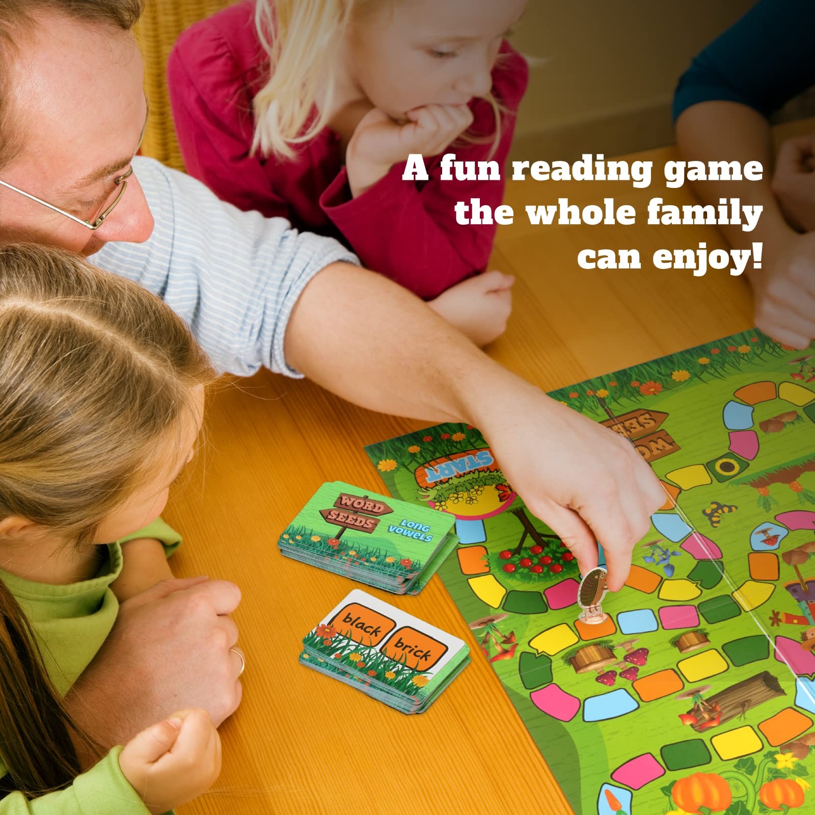 Word Seeds Phonics Game – Fun Reading & Board Games for Ages 4-8, Learn to Re…