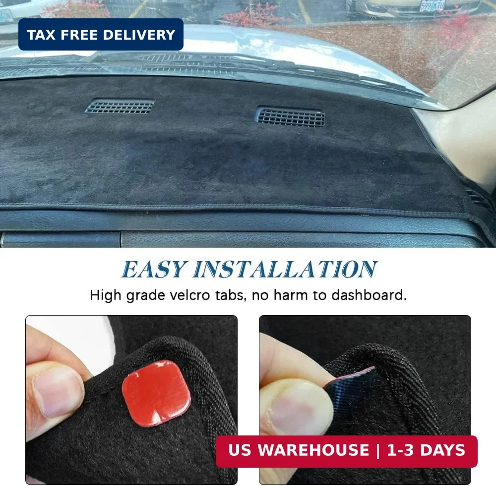Black Dashboard Cover Mat for 02-05 Dodge Ram 1500 & 03-05 2500/3500 Dash Pad