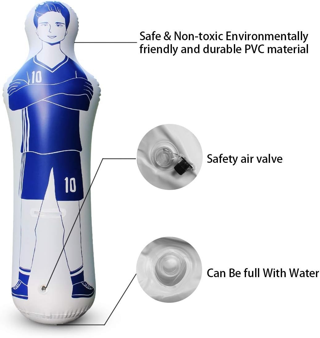Multi-Sport Inflatable Dummy – Ideal for Soccer, Boxing & Basketball Drills