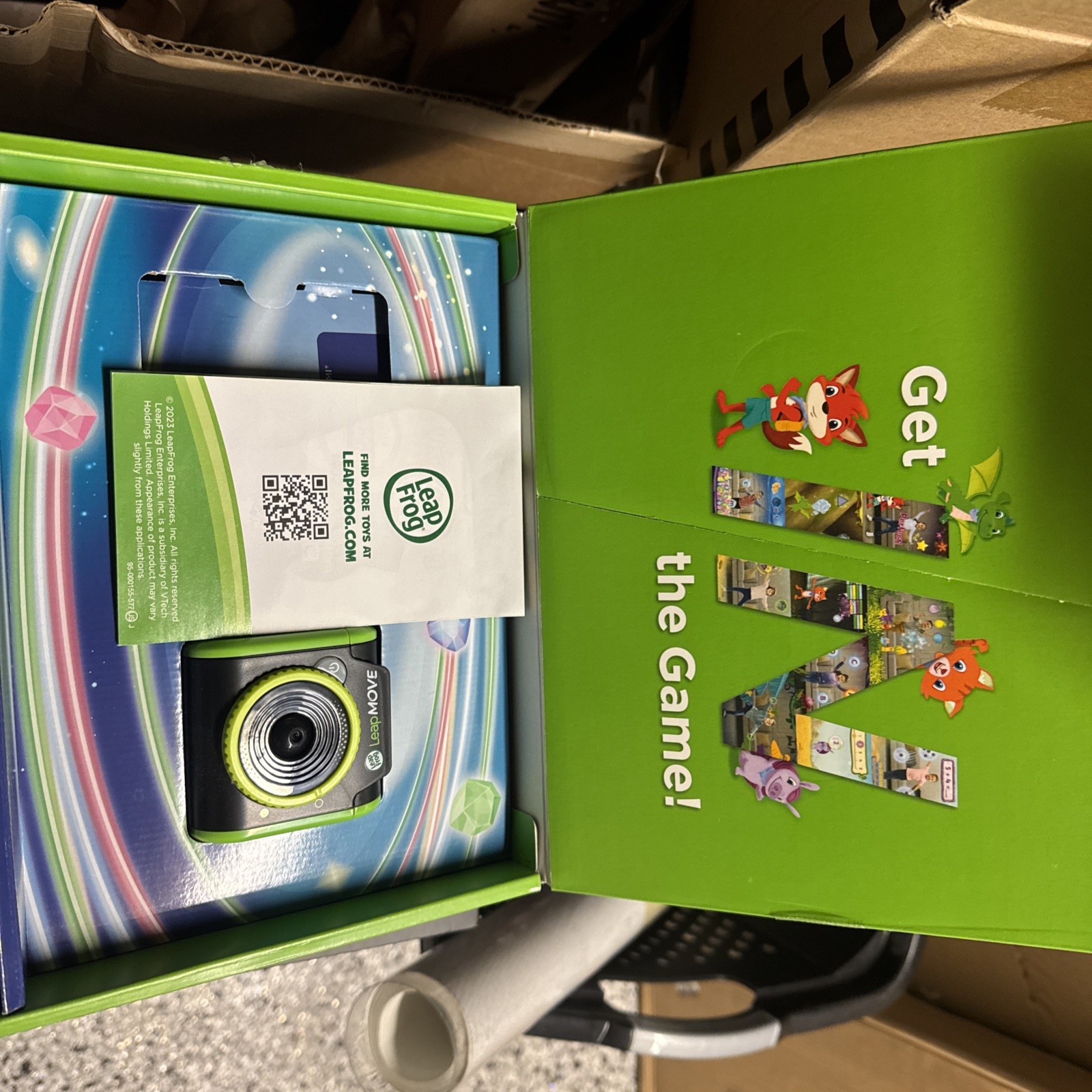 LeapFrog LeapMove Gaming Console Motion-Based Learning 25 Preload Games Open Bx