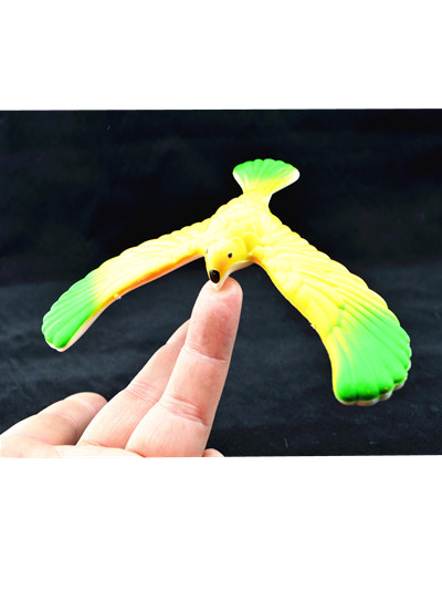 3 Pcs Per Order Cute Balancing Bird With Clear Triangle Stand (Colors May Vary)