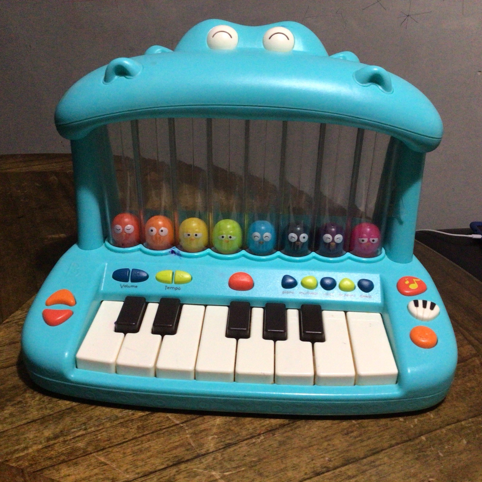 B Toy Hippo Pop-Musical Toy Keyboard -Play Piano Songs, Sounds and Lights