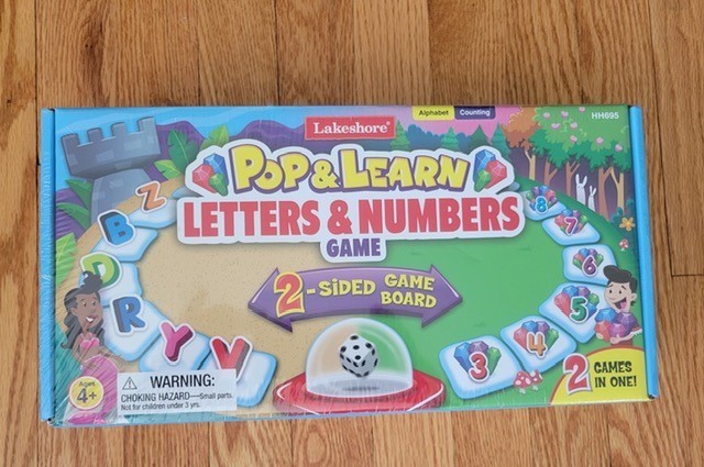 *FREE SHIPPING* Lakeshore Pop & Learn Letters Numbers Game *Brand New Sealed*
