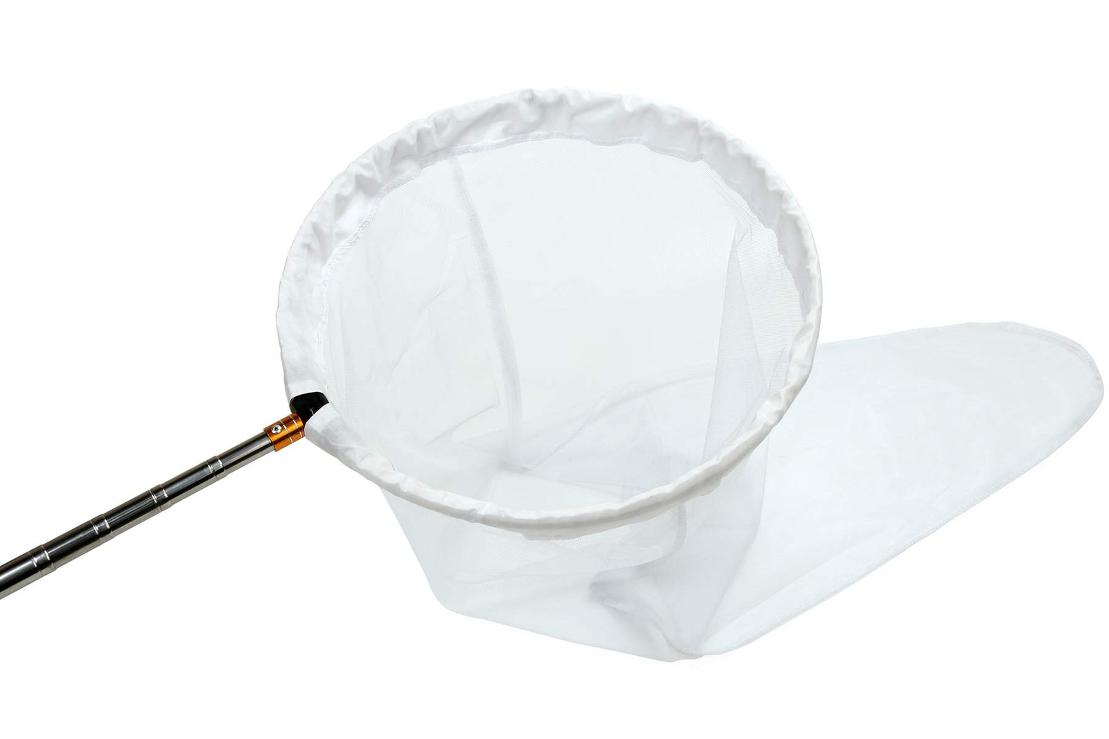 RESTCLOUD Insect and Butterfly Net with 16″ Ring, 59″ Handle, White