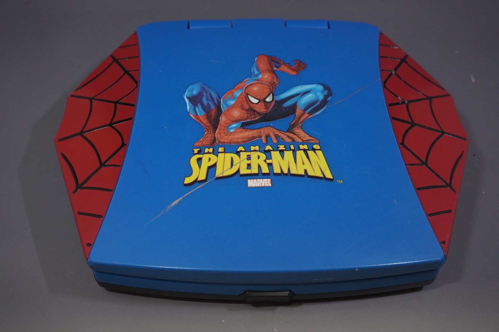 Vintage 2007 Marvel The Amazing Spider-Man Electronic Learning Laptop Toy Works