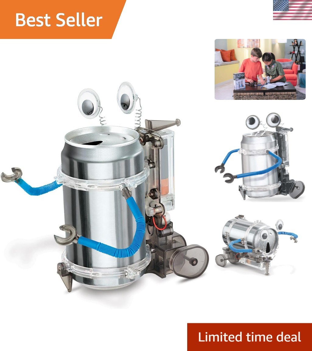 KidzRobotix 4M Tin Can Robot: Interactive DIY STEM Experience for Ages 8+
