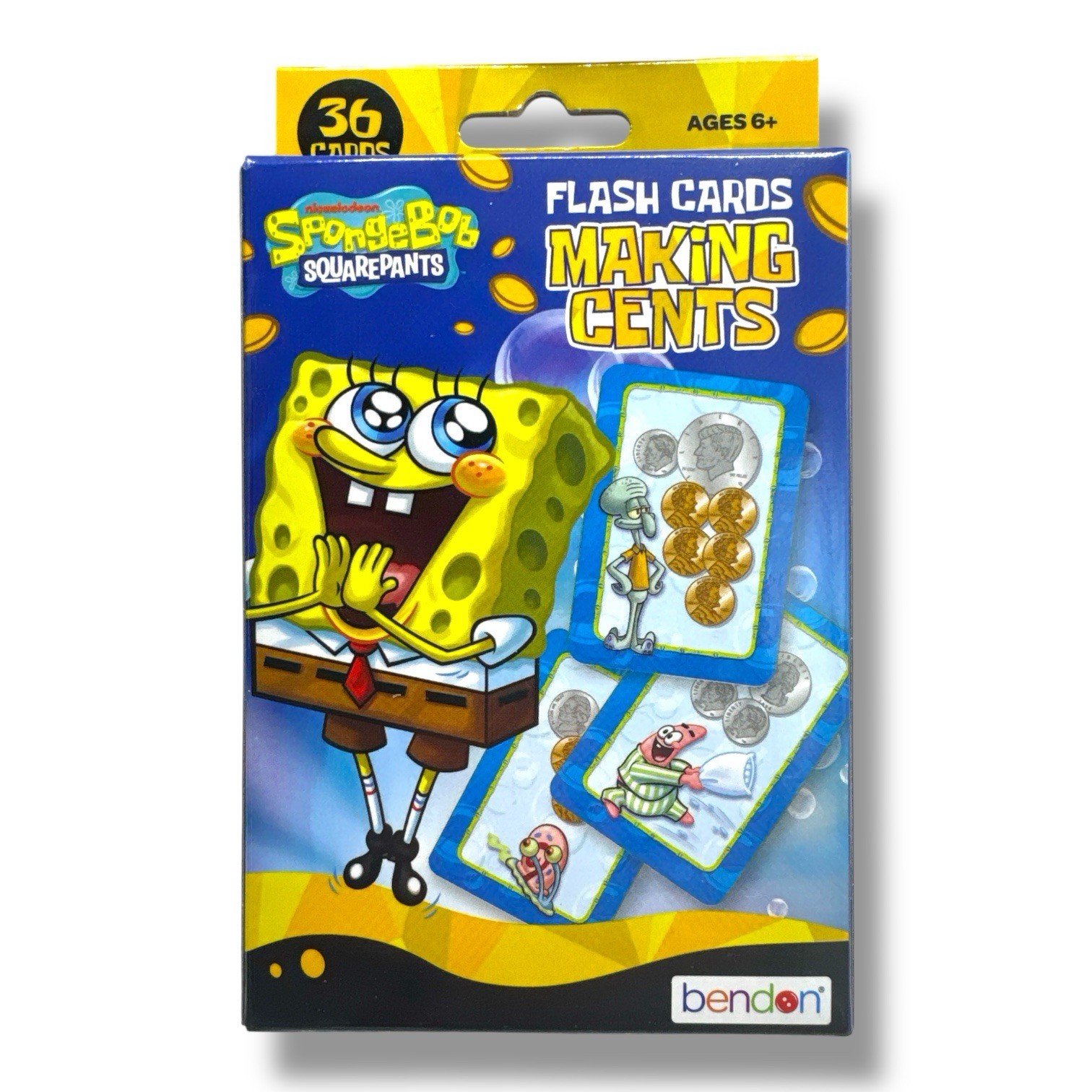SpongeBob SquarePants “Making Cents” 36 Learning Flash Cards Nickelodeon *NEW*