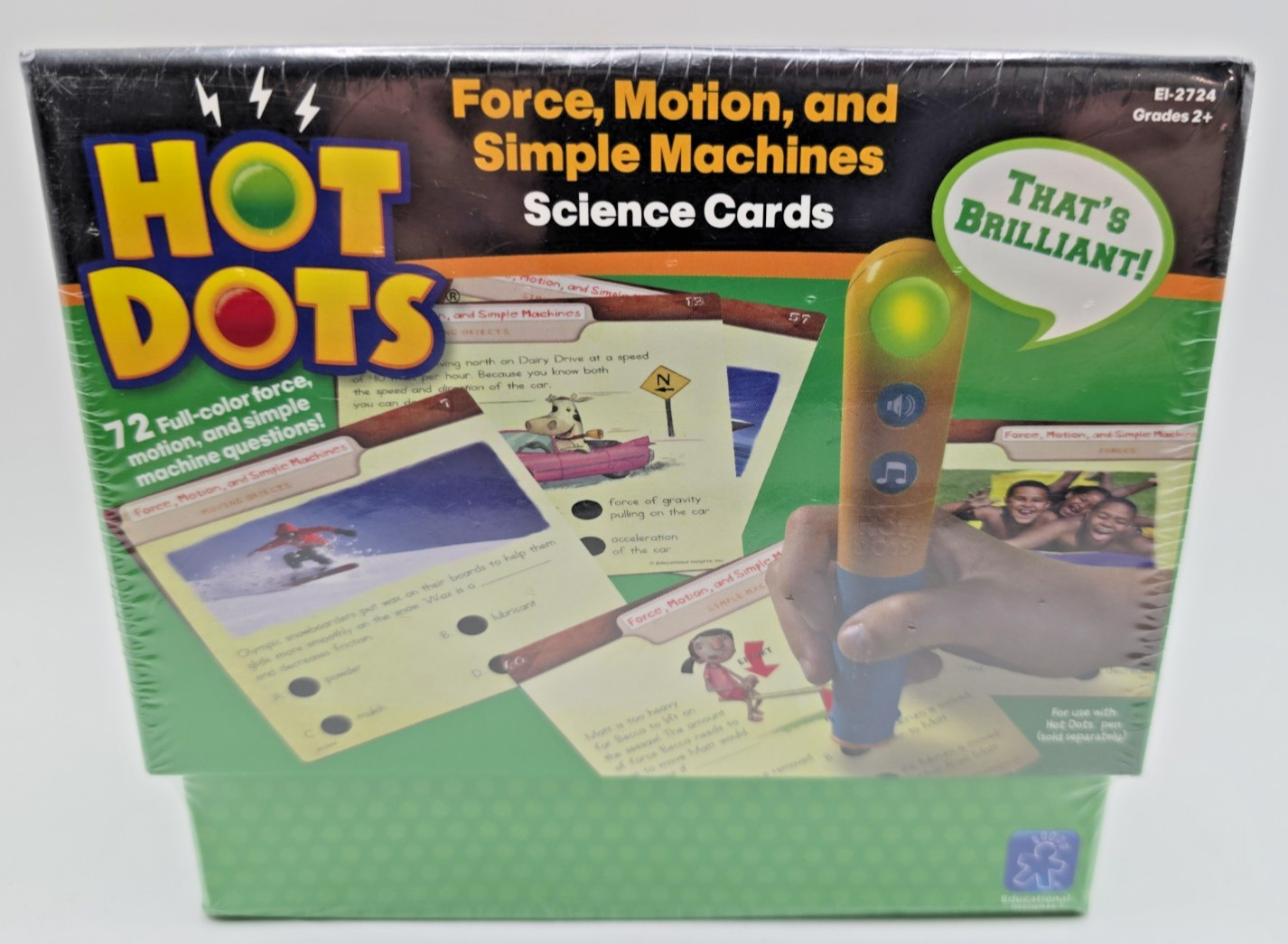 *Hot Dots*SCIENCE CARDS*Force,Motion,Simple Machines*Educational Insights*