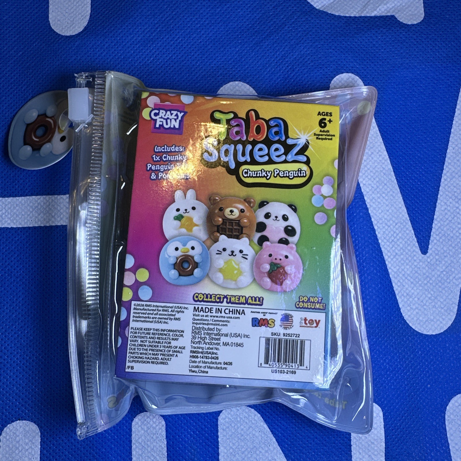 Taba Jelly Squeeze Chunky Penguin Squishy Toy