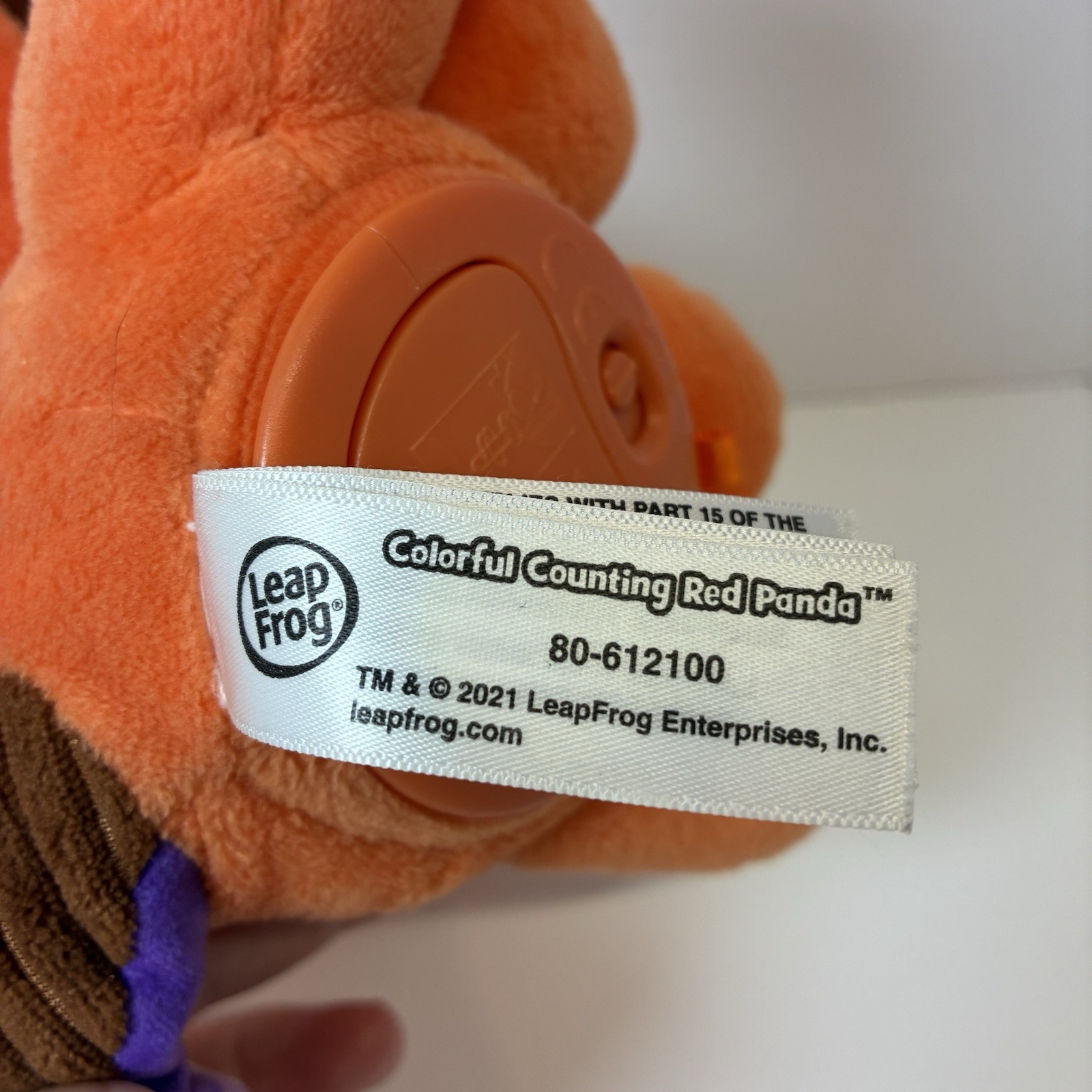 LeapFrog Colorful Counting Red Panda Interactive Plush Musical Learning Toy