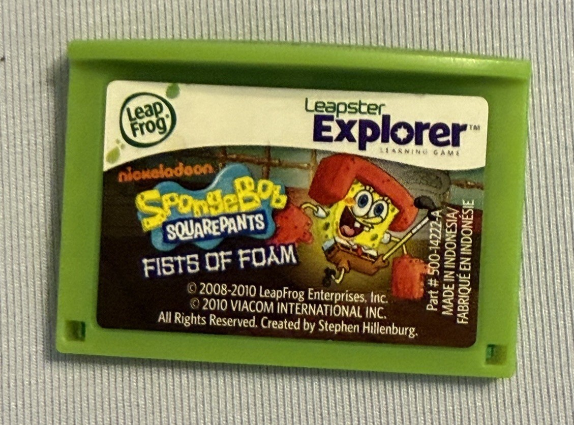 LeapFrog LeapPad Explorer: SpongeBob SquarePants Fists Of Foam Game Only