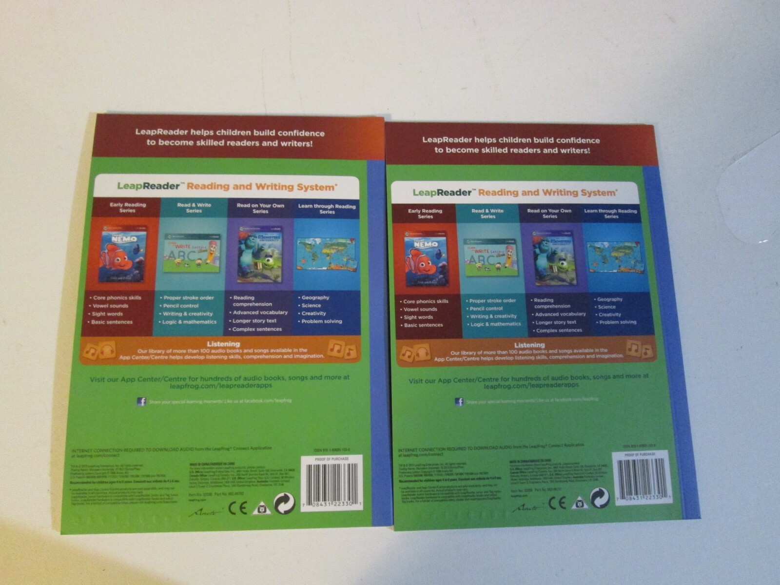 Leapfrog Tag System Learn To Read Book Set 1 Short Vowels 6 Books 4-7 Years NEW