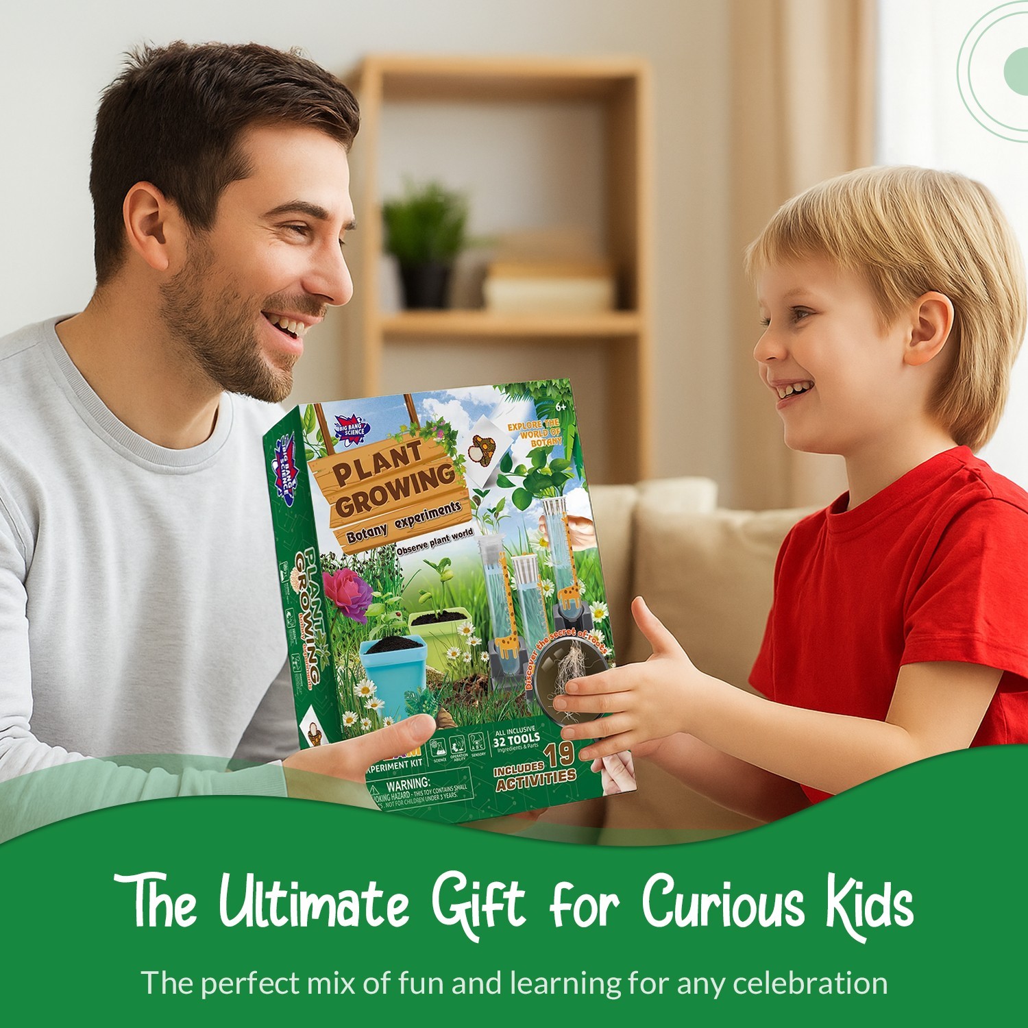 Plant Science Kit for Kids Ages 8-12 | STEM Educational Gift with 19 Experiments