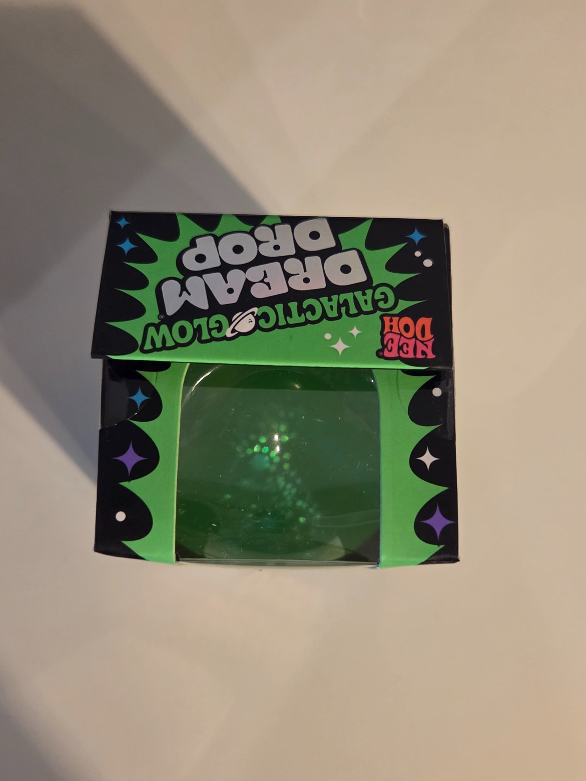 Needoh Nee Doh GREEN Galactic Glow Dream Drop EXTREMELY RARE Glow in the Dark