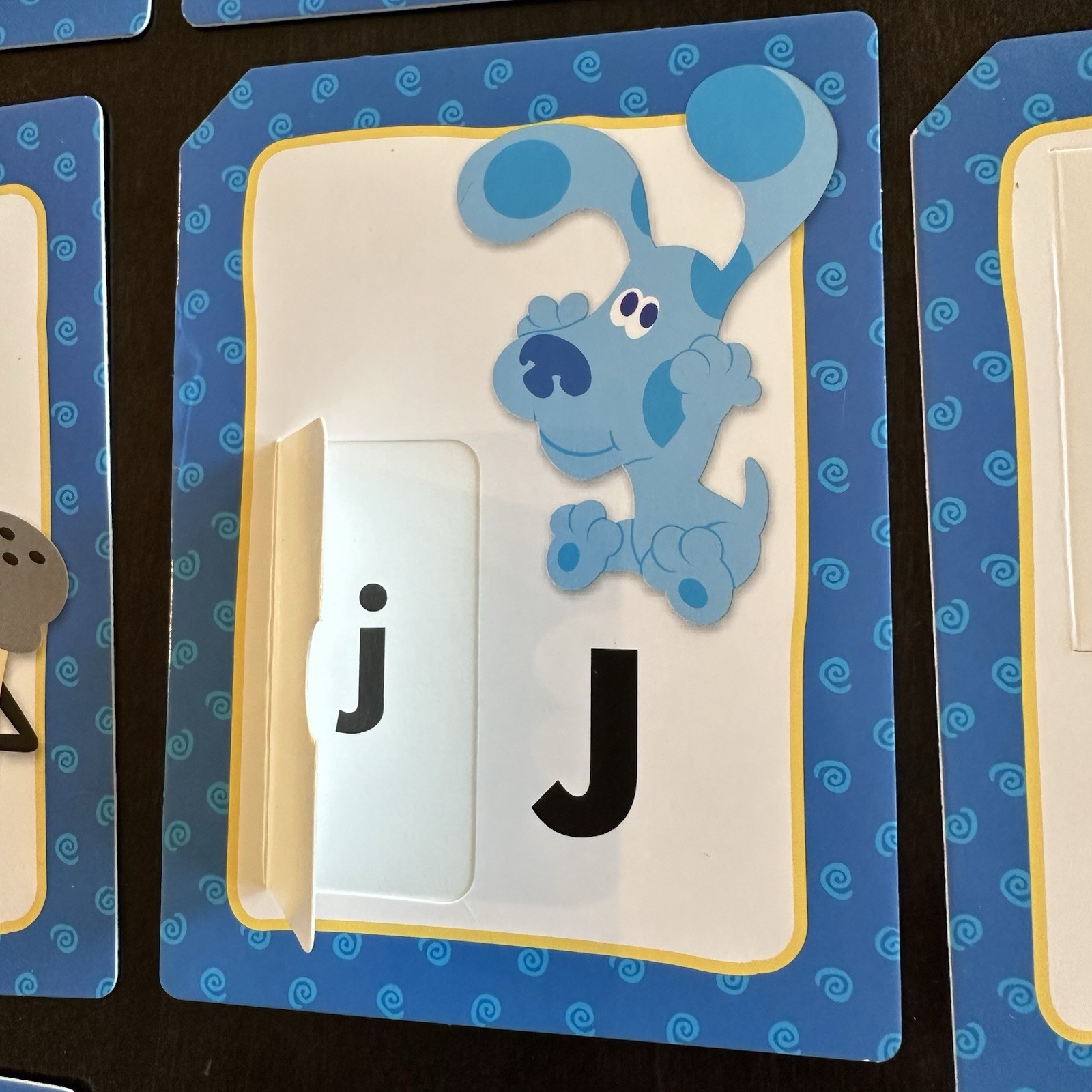 Vintage 2003 Blue Clues Flap Flash Cards With Flaps ABC My Alphabet Complete