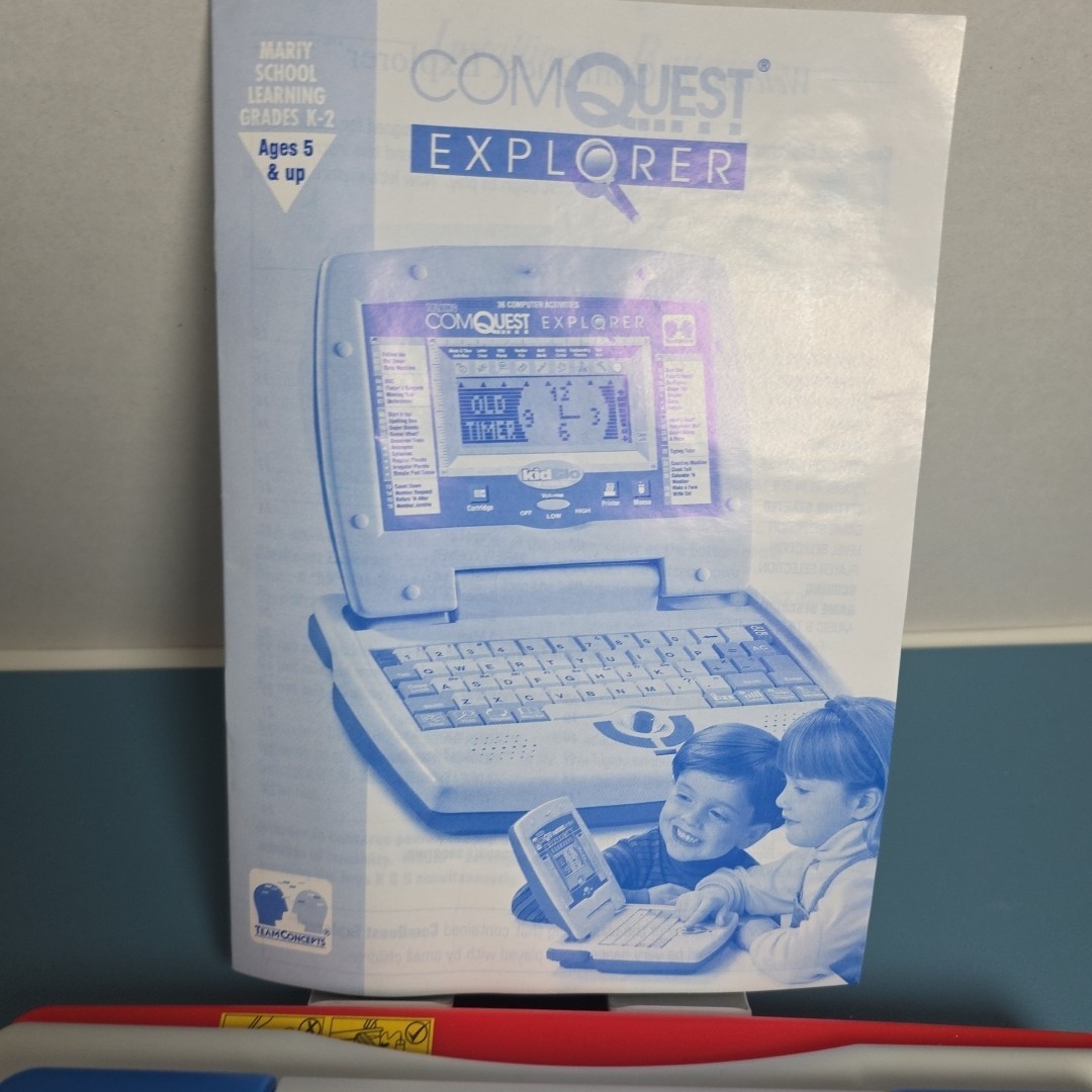 ComQuest Vintage Kids Computer Laptop NIB Tested Works With Team Concepts