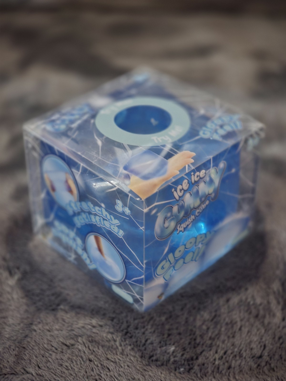 Ppnc Ice Ice Gooey Squish Cube Tactile Squeeze Toy, Blue, Ages 8-11
