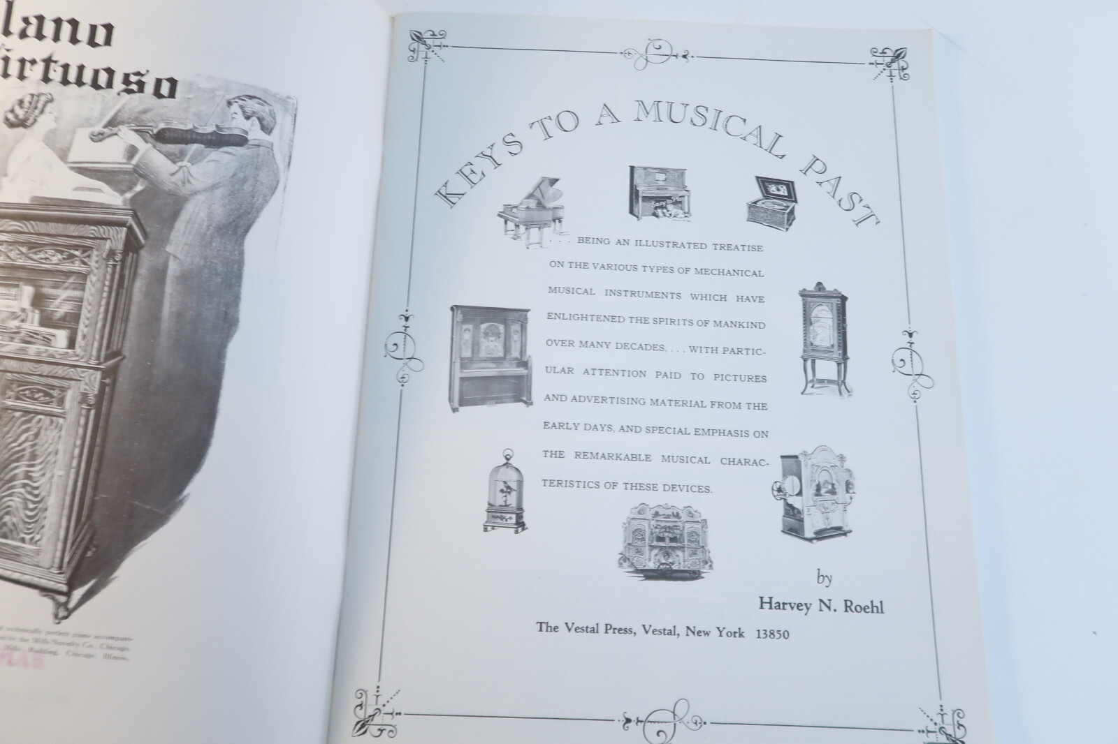 Keys To A Musical Past Book Bandstand 1968 Vestal Press First Printing Piano