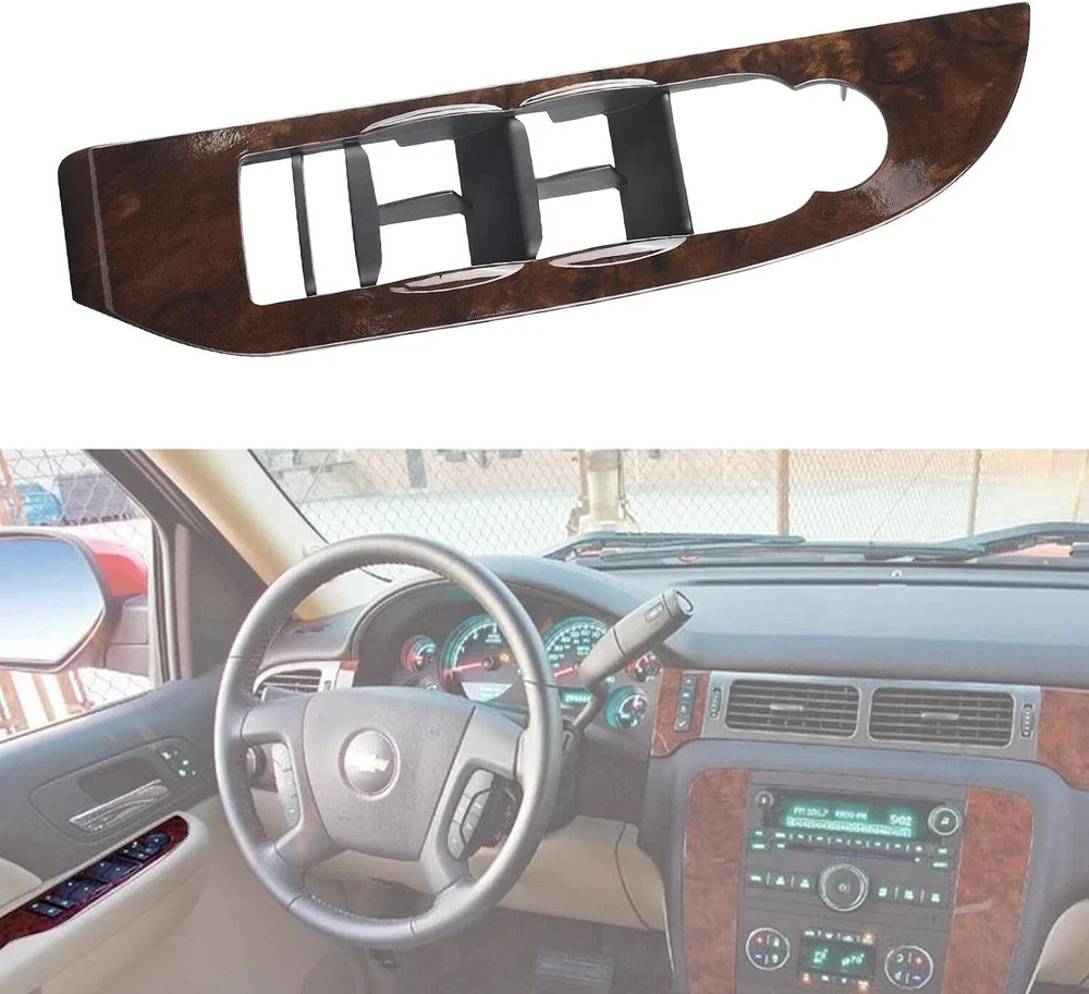 Window Switch Bezel Cover Front Left Driver Side Compatible with 2007-2009 Chevy