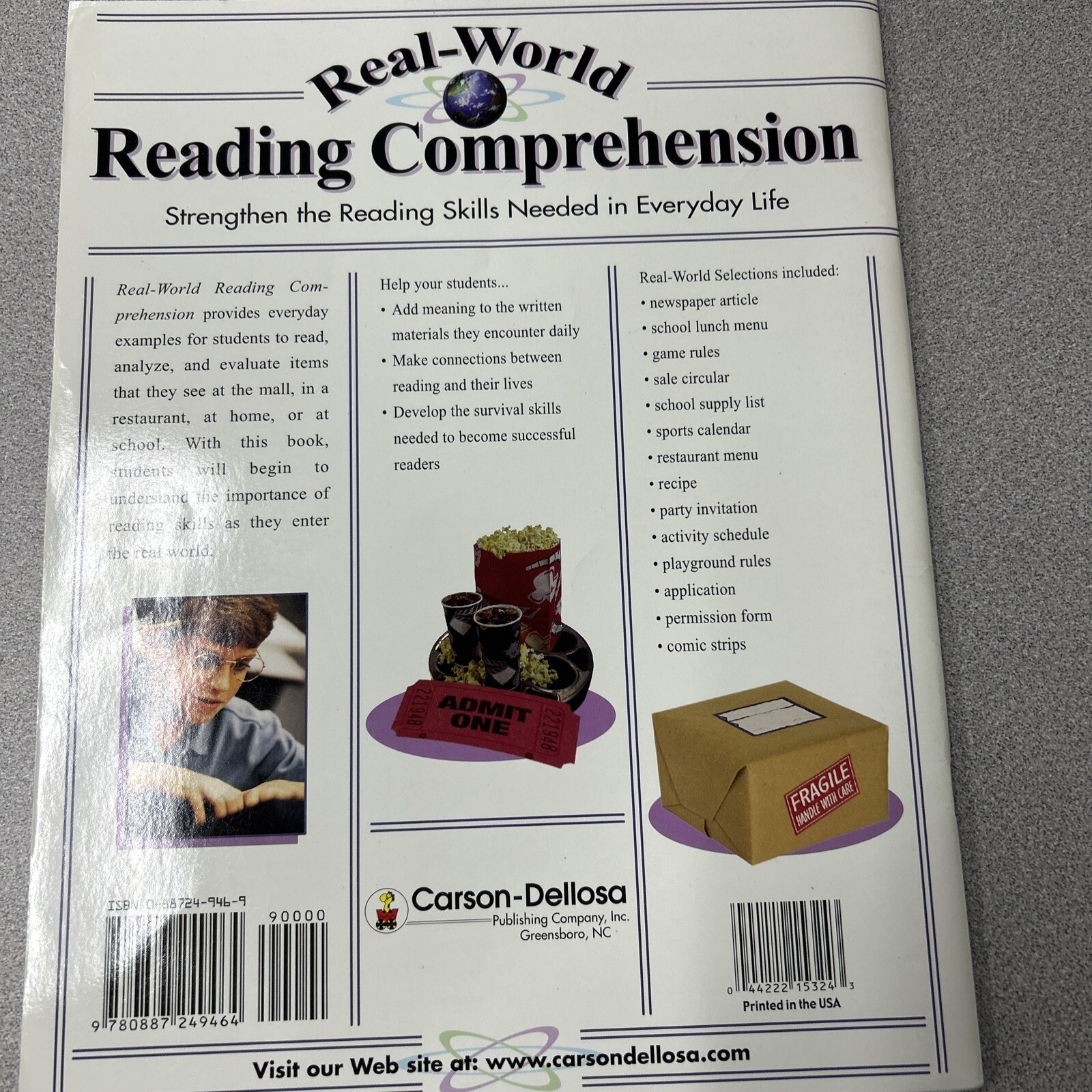 REAL-WORLD READING COMPREHEN 3-4 Toys And Games Nonfiction Homeschooling Teacher