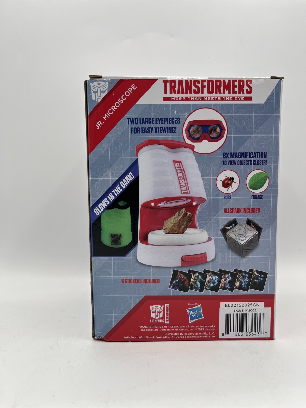 Transformers Jr. Lighted Microscope 8X Magnification – READ
