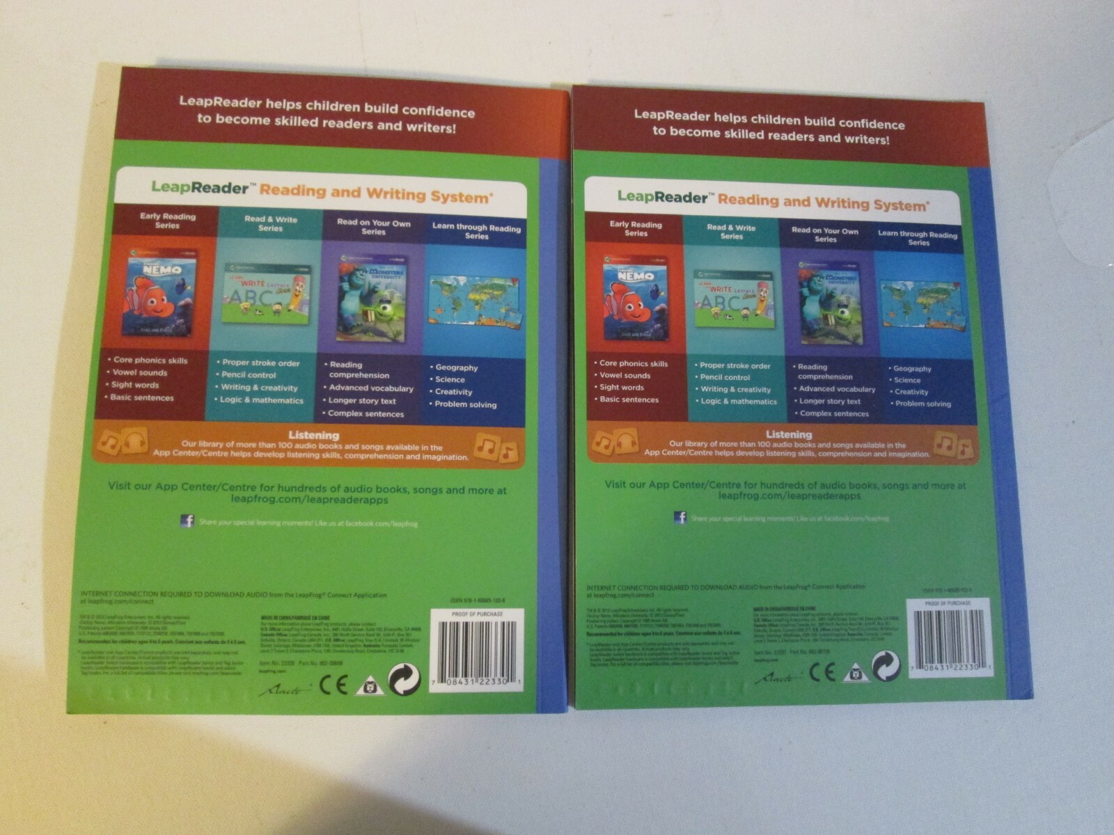 Leapfrog Tag System Learn To Read Book Set 1 Short Vowels 6 Books 4-7 Years NEW