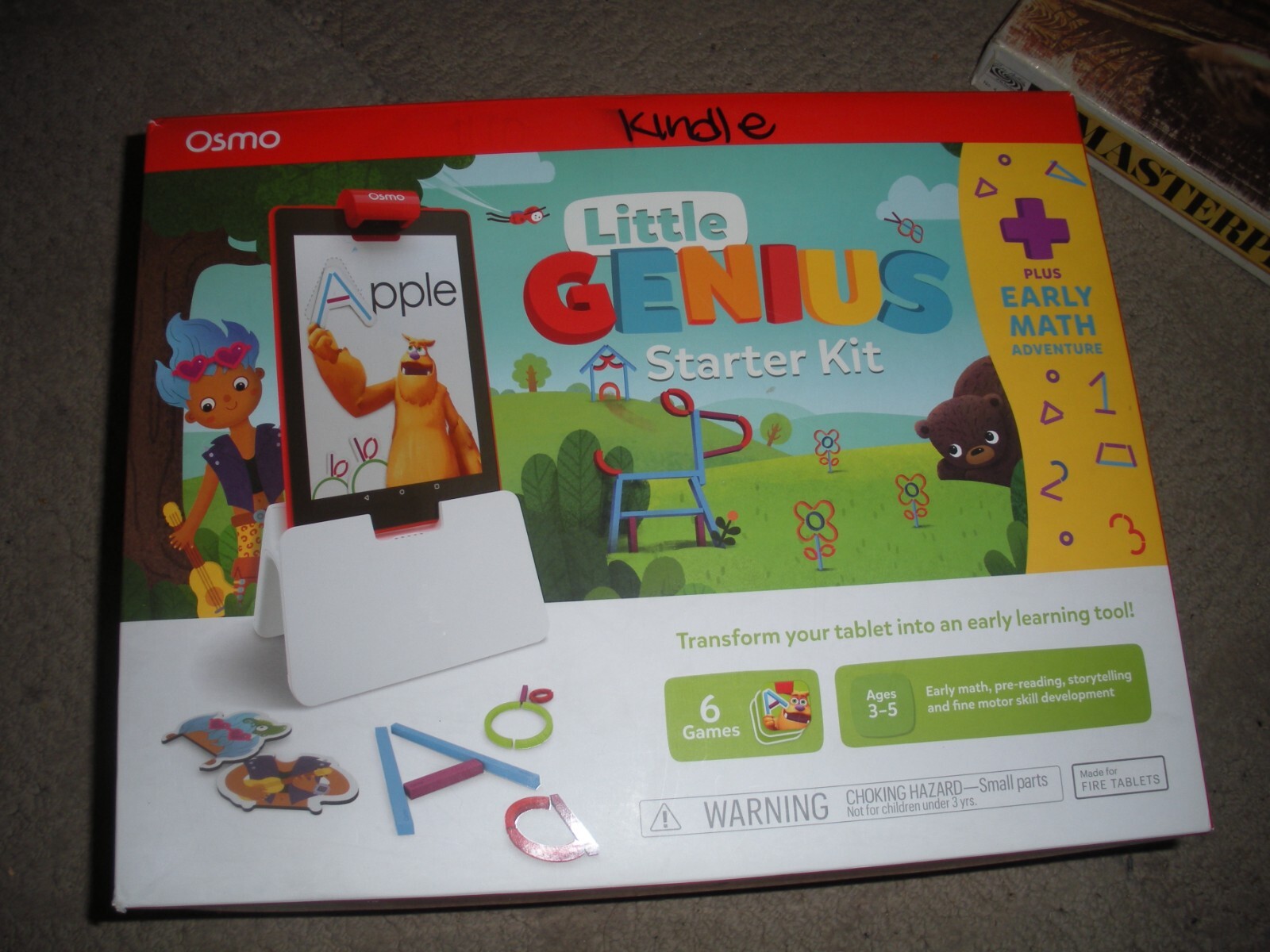 Osmo Little Genius Starter Kit 6 Games Ages 3-5 Plus Early Math Adventure