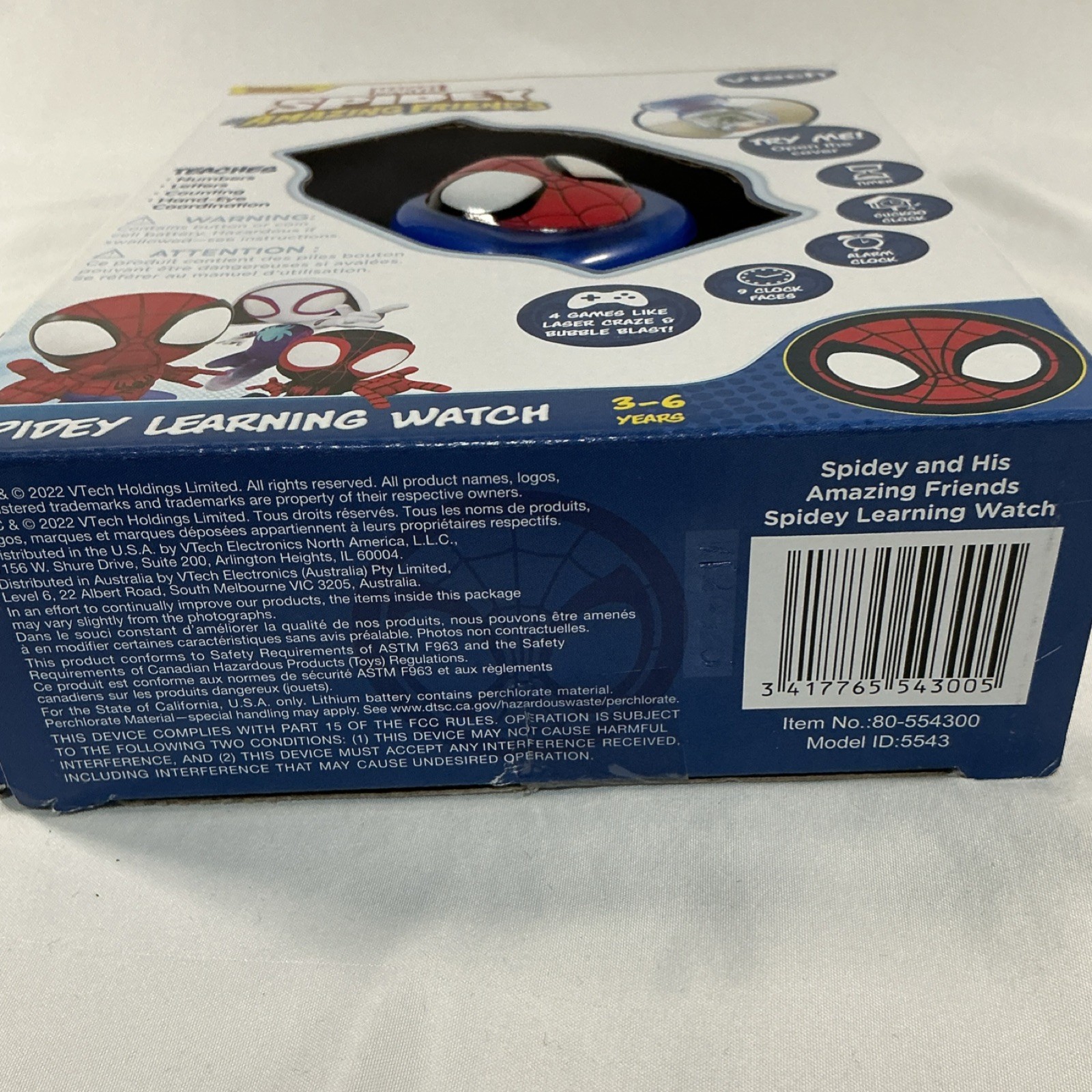VTech Spidey and His Amazing Friends Spidey Learning Watch 80-554300