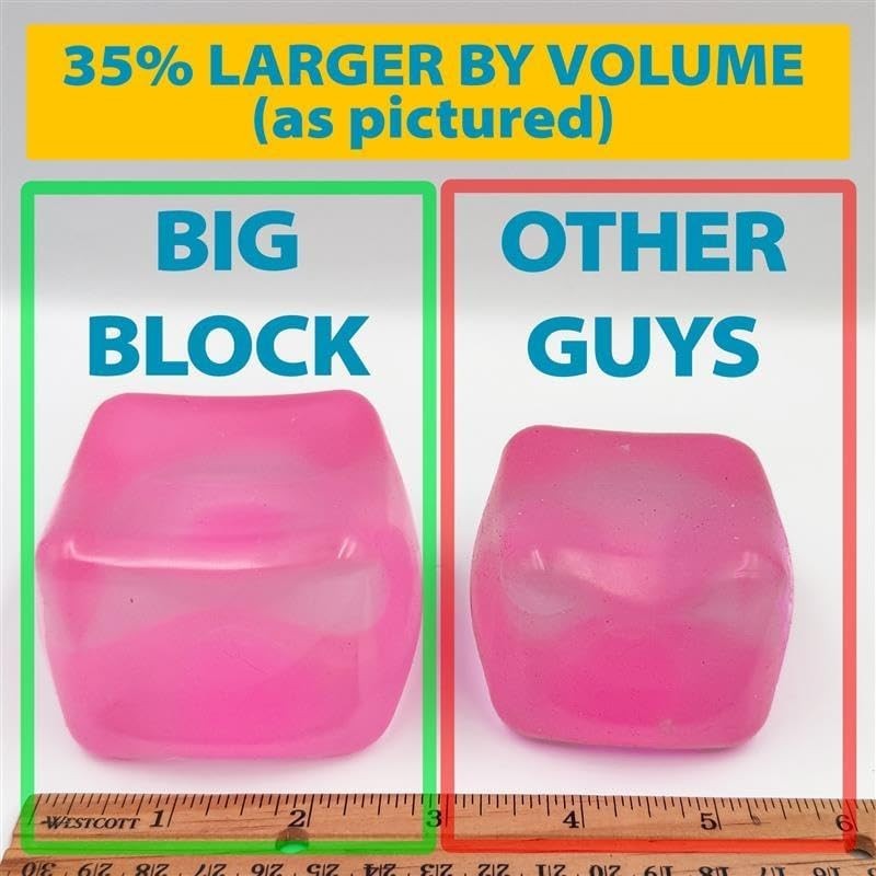 Schylling Needoh Nice Berg – Giant Needoh Nice Cube – Sensory Squeeze Toy with a