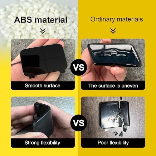 Car Tow Hook Cover Compatible with Volvo XC60 2018 2019 Front Bumper Unpainted
