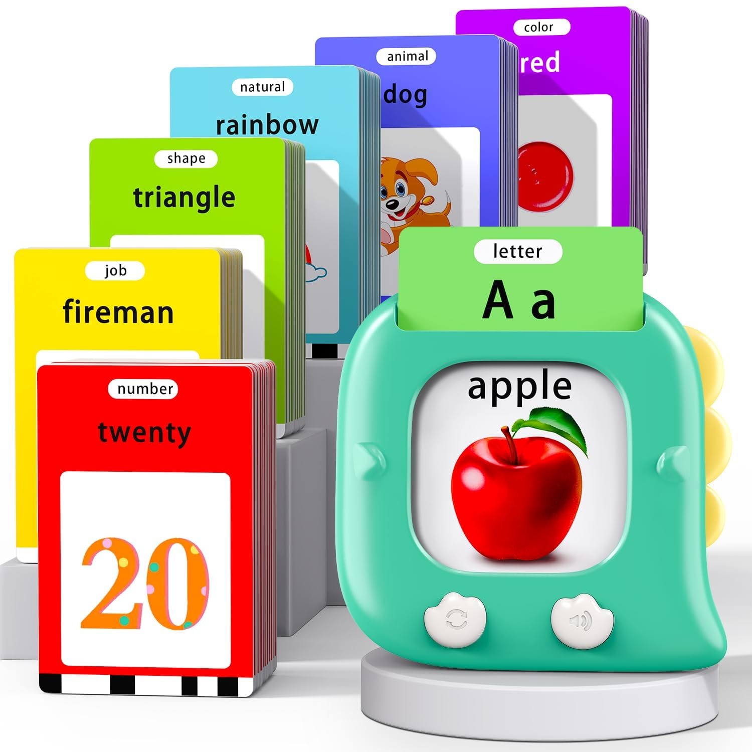 Kidzdo Talking Flashcards for Toddlers 1 2 3 4 5 6 Years Old, 520 English Sig…