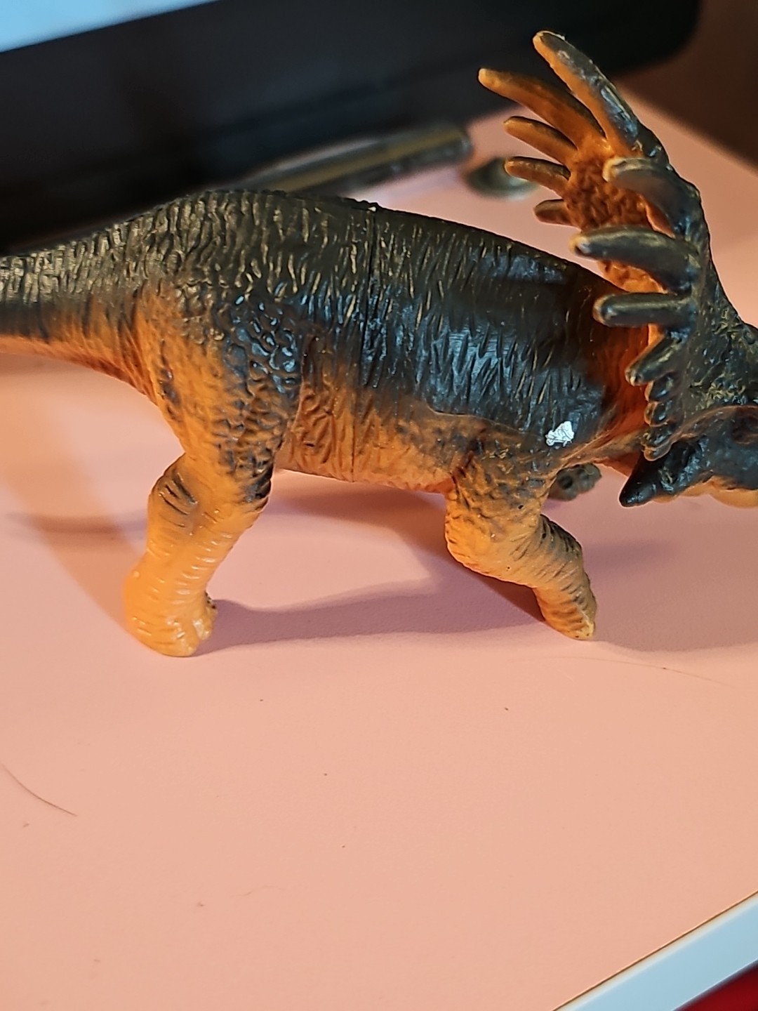 Unbranded Green/ Orange Styracosaurus- 5 Inches, 2.5 Inches