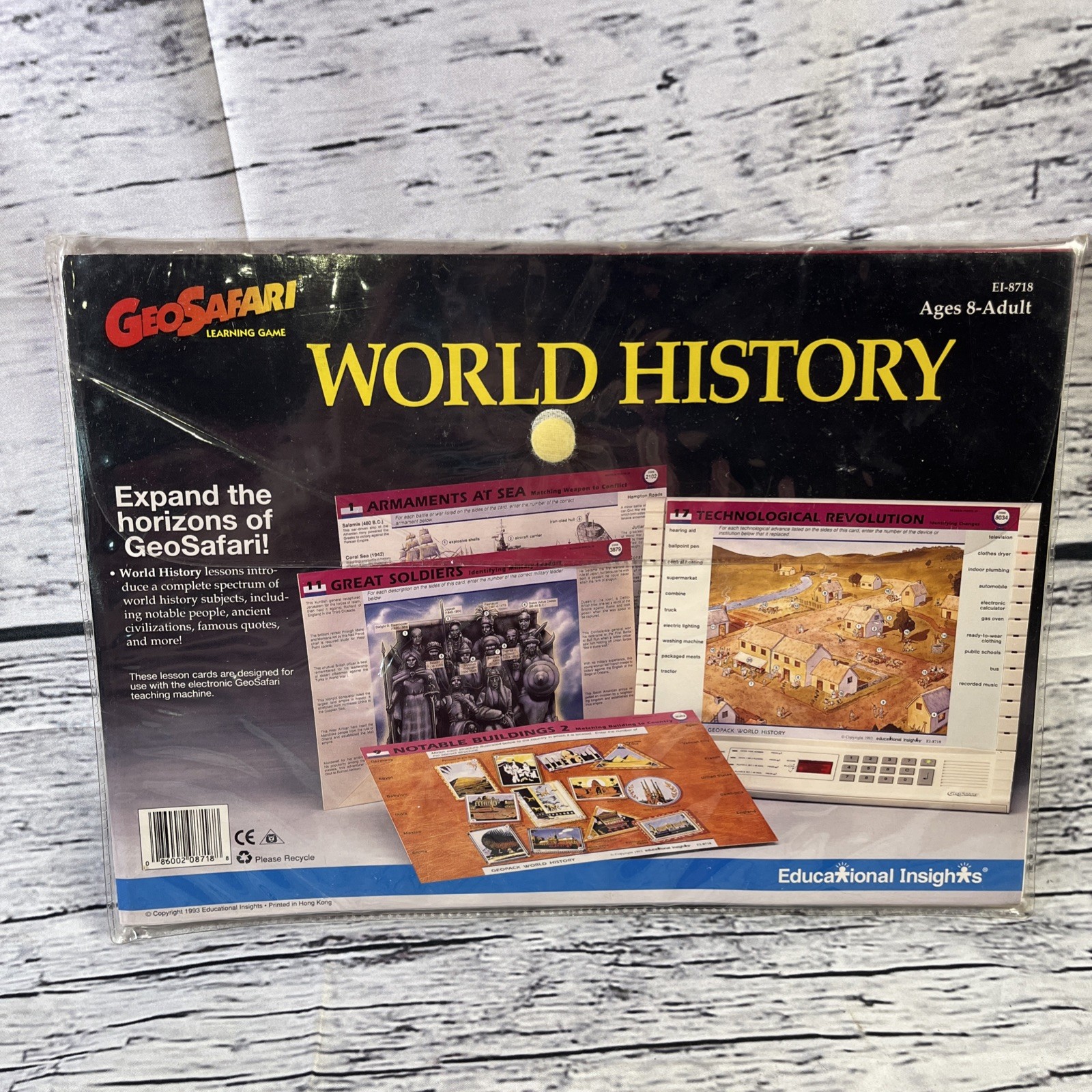GeoSafari WORLD HISTORY EI-8718 Very Good Condition