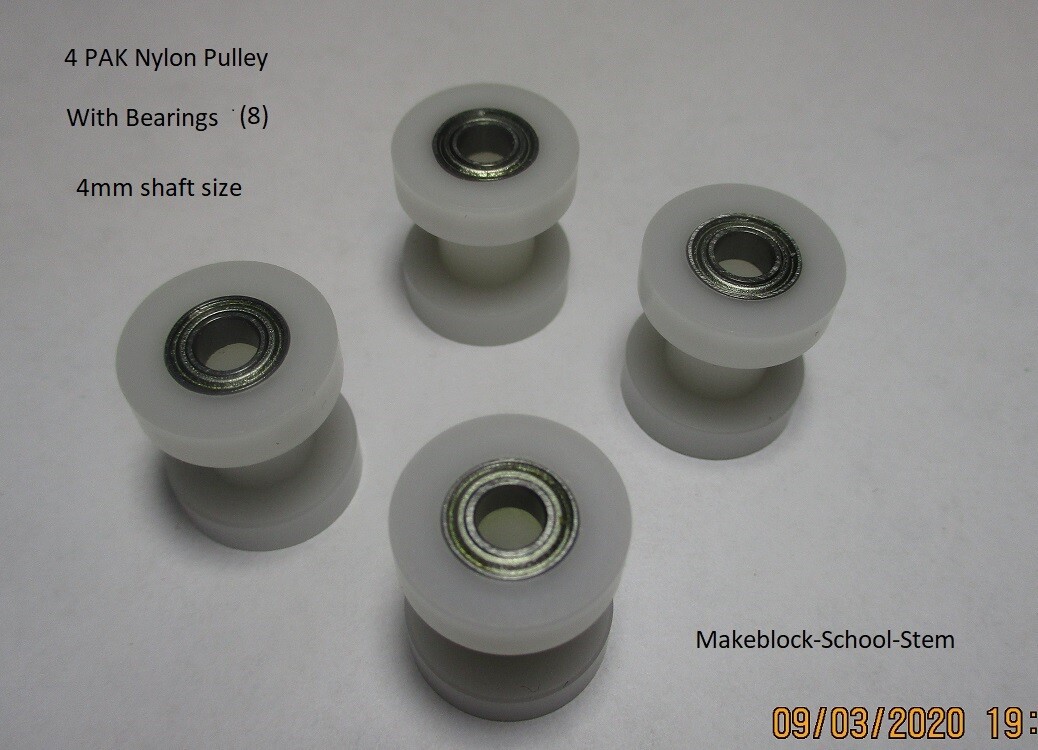 4 PAK Makeblock Nylon Pulley With Bearings * Open Source