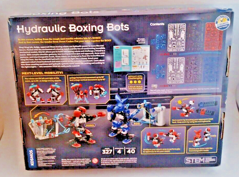 Thames Kosmos Hydraulic Boxing Robots Bots STEM Experiment Kit Science Engineer