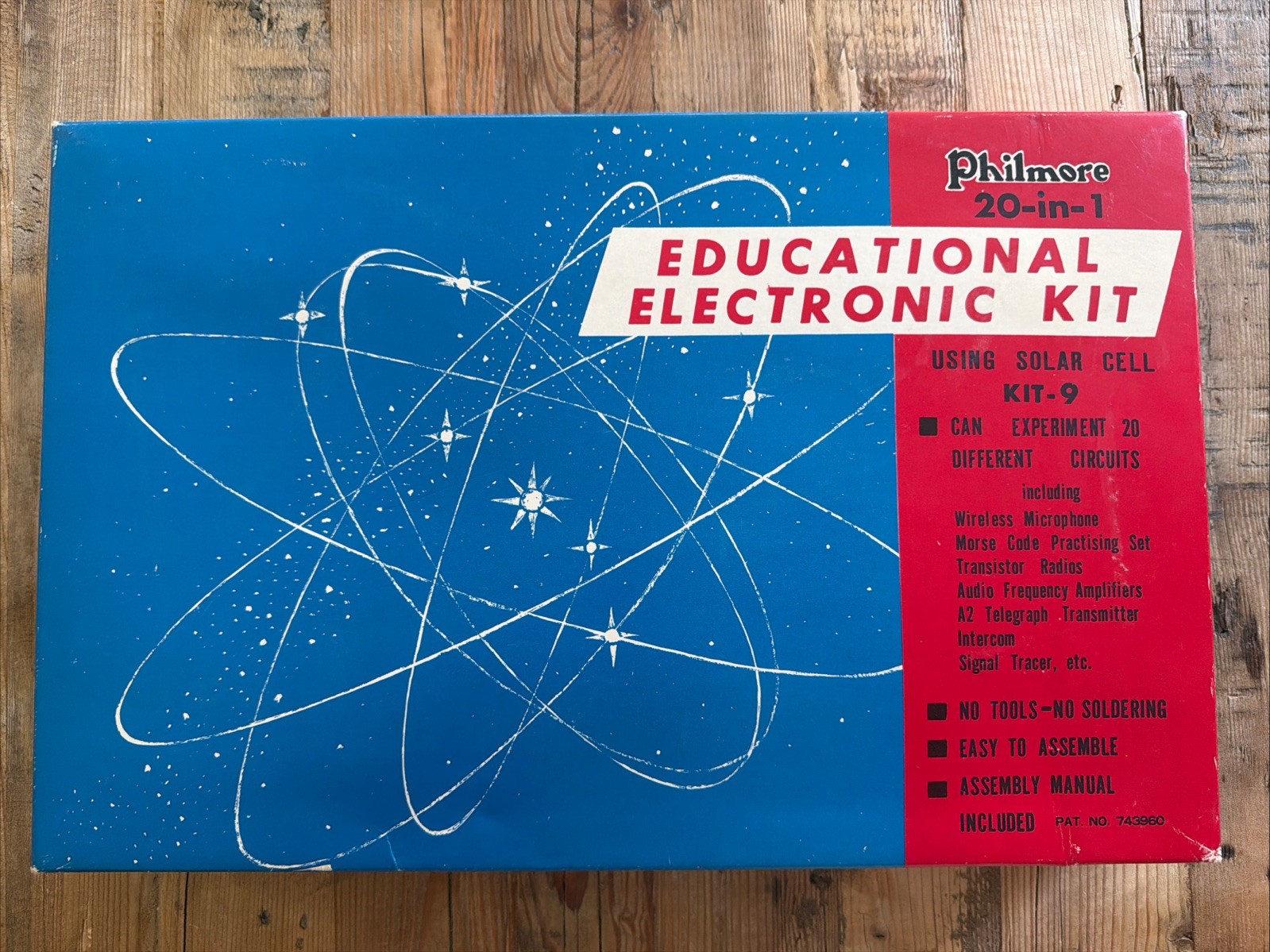 Vintage Philmore 20 In 1 Educational Electronic Solar Cell Kit-9 Incomplete