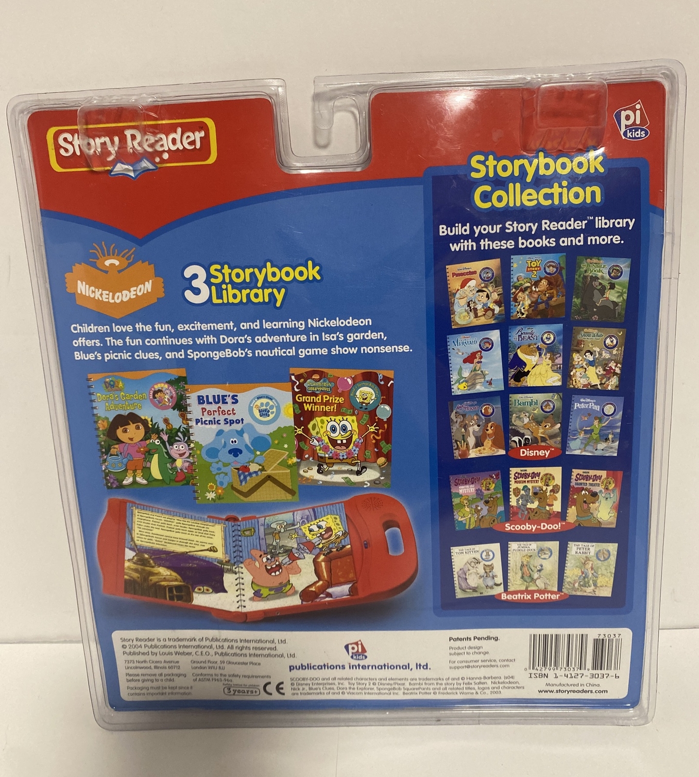 Story Reader Storybook w/ Cartridges Lot /NEW! Dora, Scooby-Doo, Pooh/Read