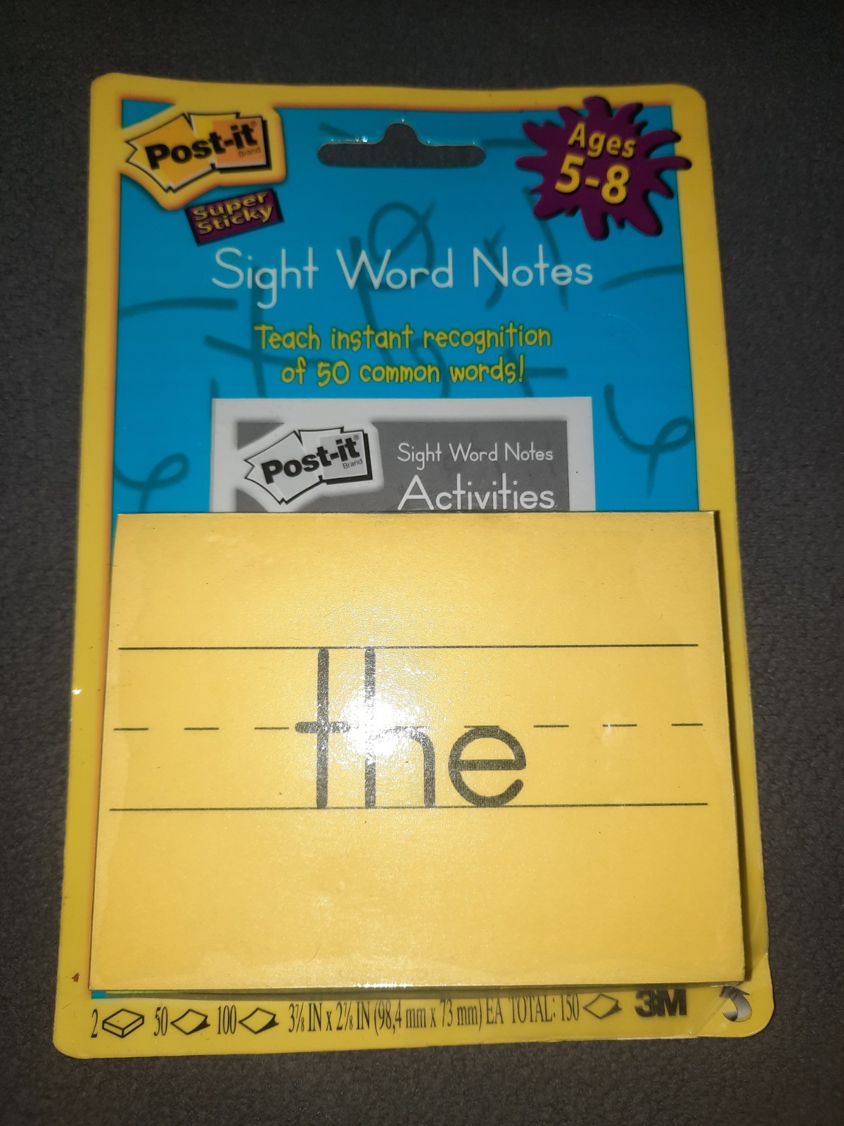 Post-it SIGHT WORD NOTES – LEVEL 1 – AGES 5+ By 3M, BRAND NEW