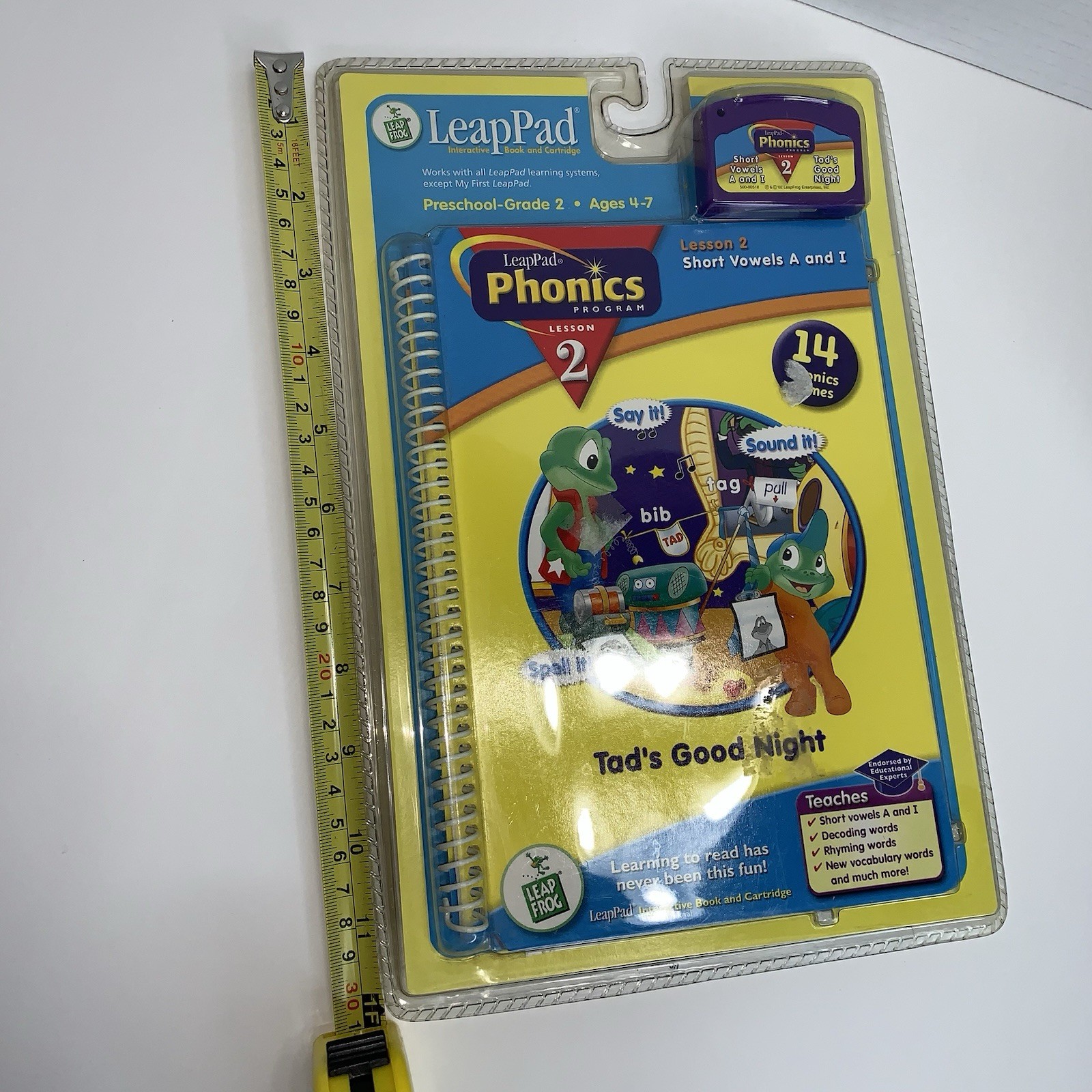 LeapFrog Leap Pad LeapPad Tad’s Good Night Phonics 2-Game & Book
