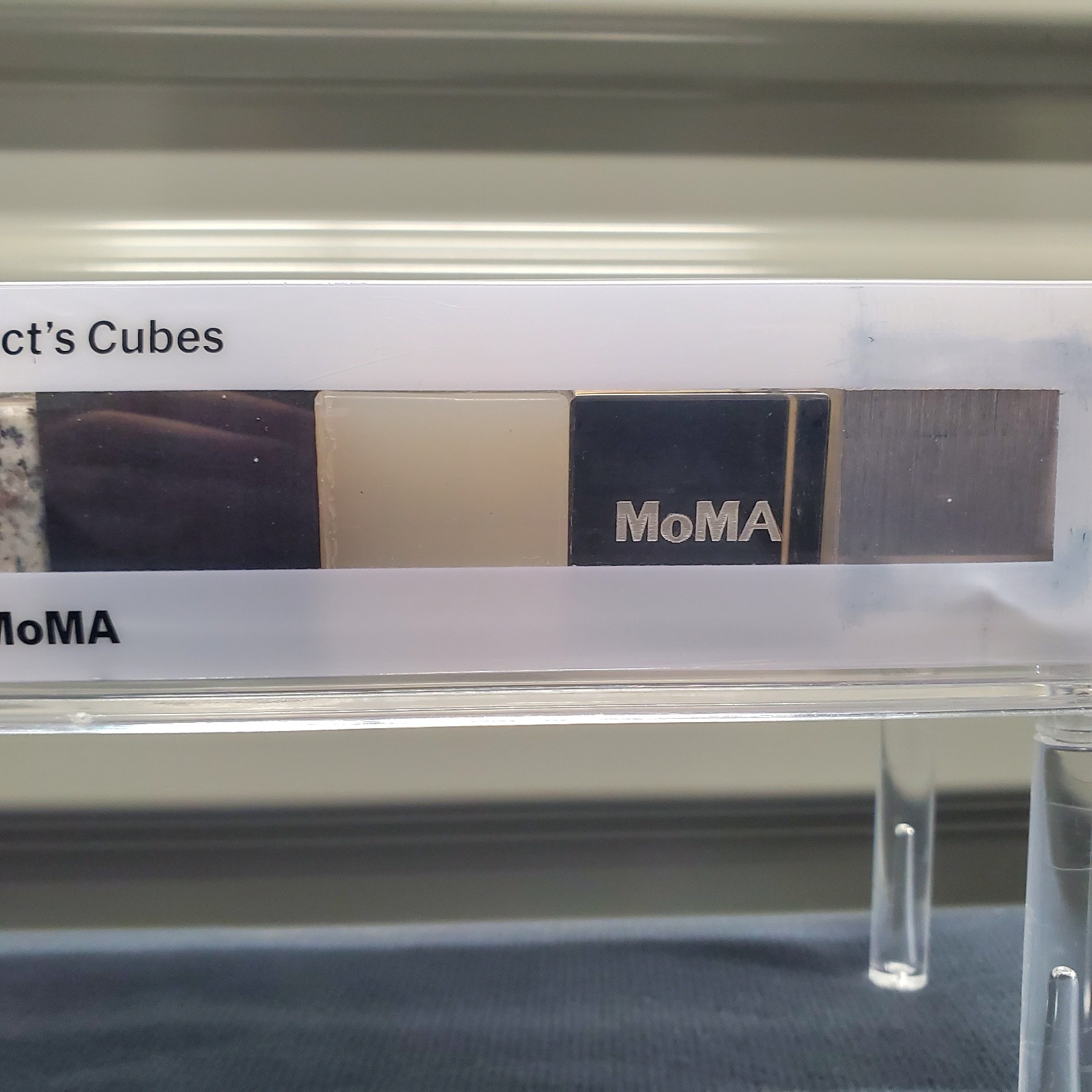 MoMA Architect’s Cubes Set of 8 Natural & Composite Material Design Blocks