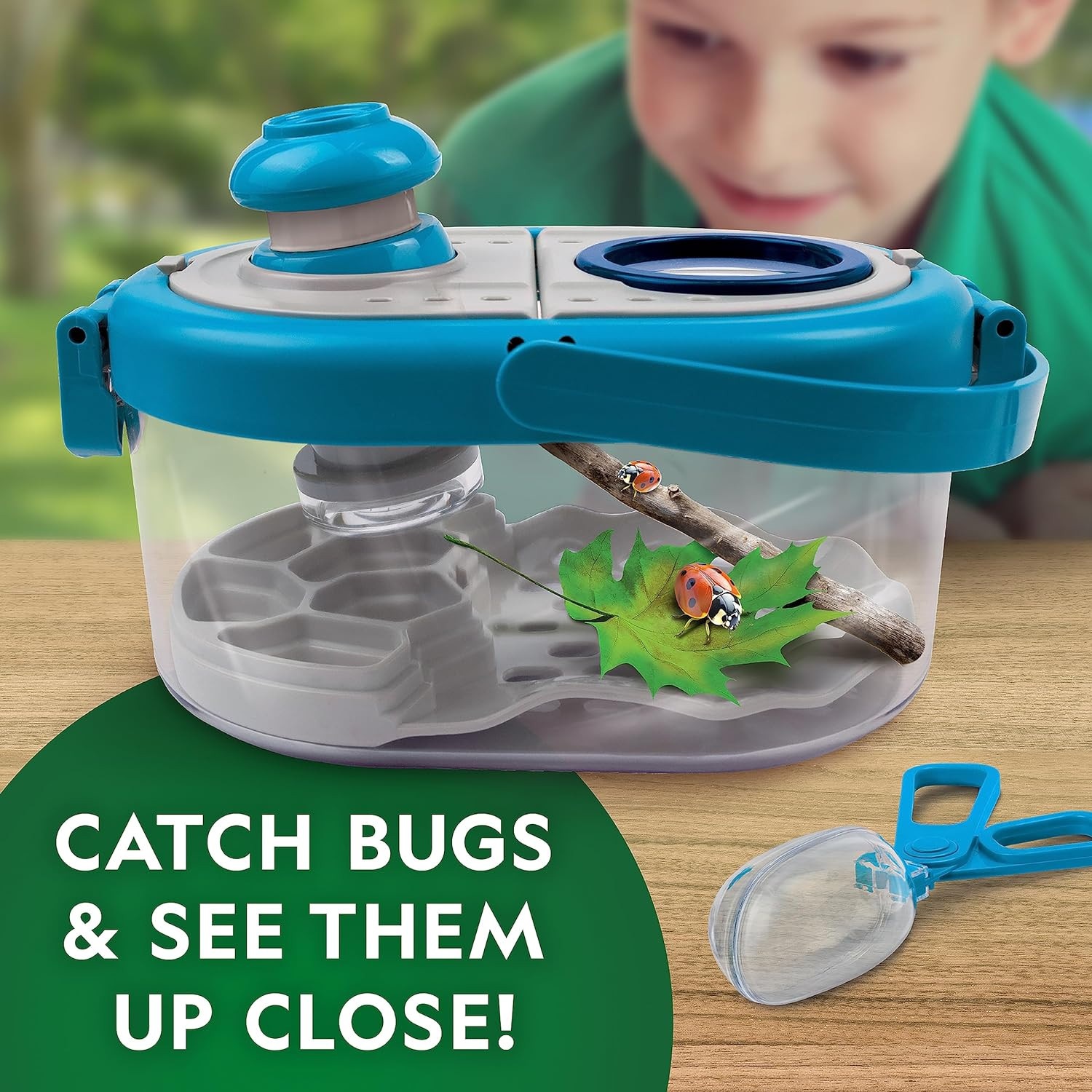 National Geographic Bug Catcher Kit for Kids – Kids Bug Habitat with Magnified V