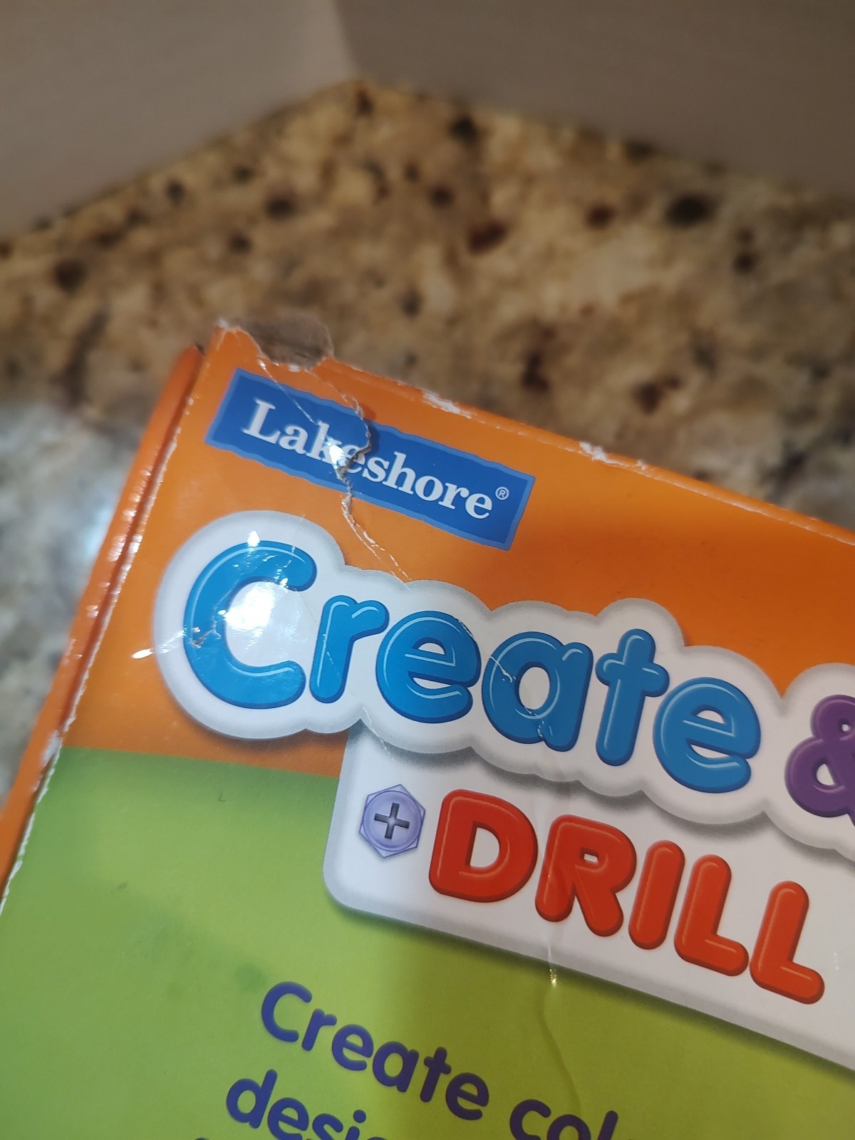 Lakeshore Create & Design Drill Kit Age 3+ Motor Skills Educational Screw Driver