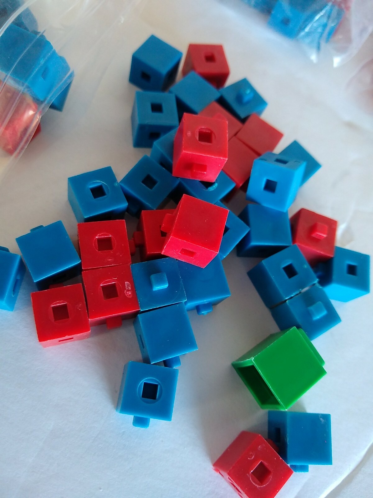 Vintage Cube-O-Gram Set Blocks Manipulative To Teach Basic Math Skills