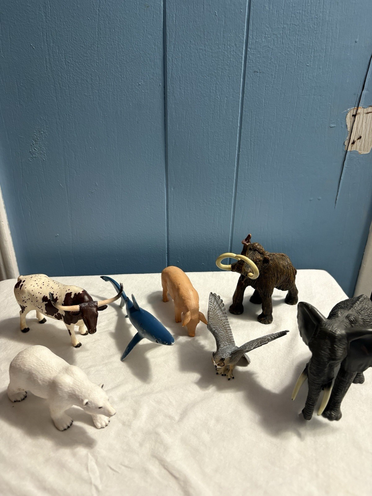 Mojo & Safari Lot Of Realistic Animals Vintage And Modern 7 Total Nice! Elephant