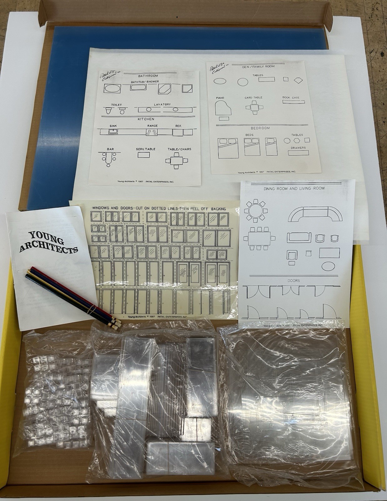 NEW Young Architects Reusable Design & Building Set Ages 10 & Up – Vintage 1988